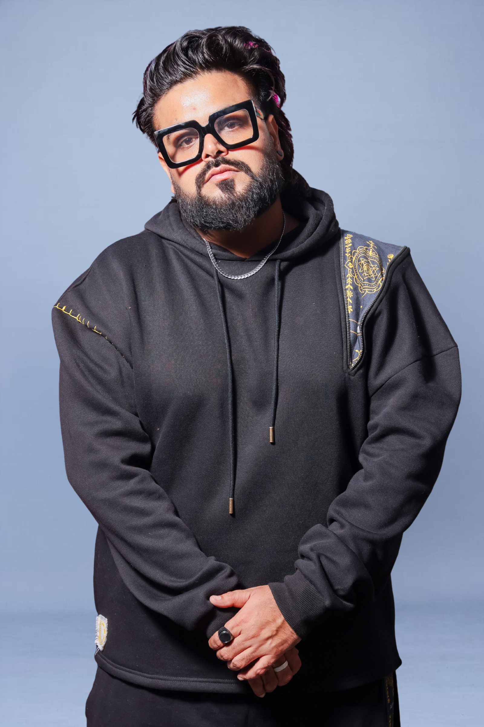 Cosmic Handcrafted Hoodie