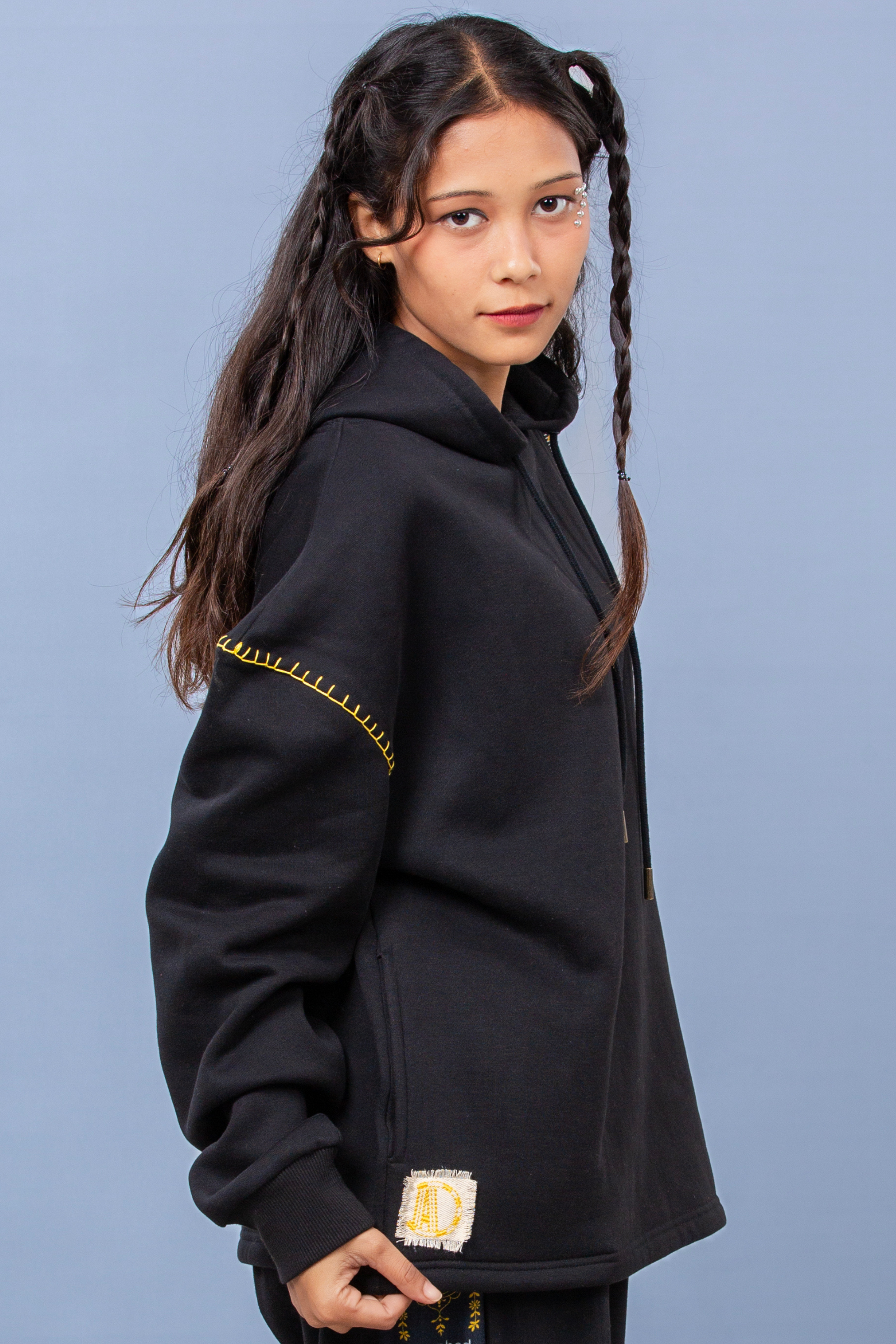 Cosmic Handcrafted Hoodie