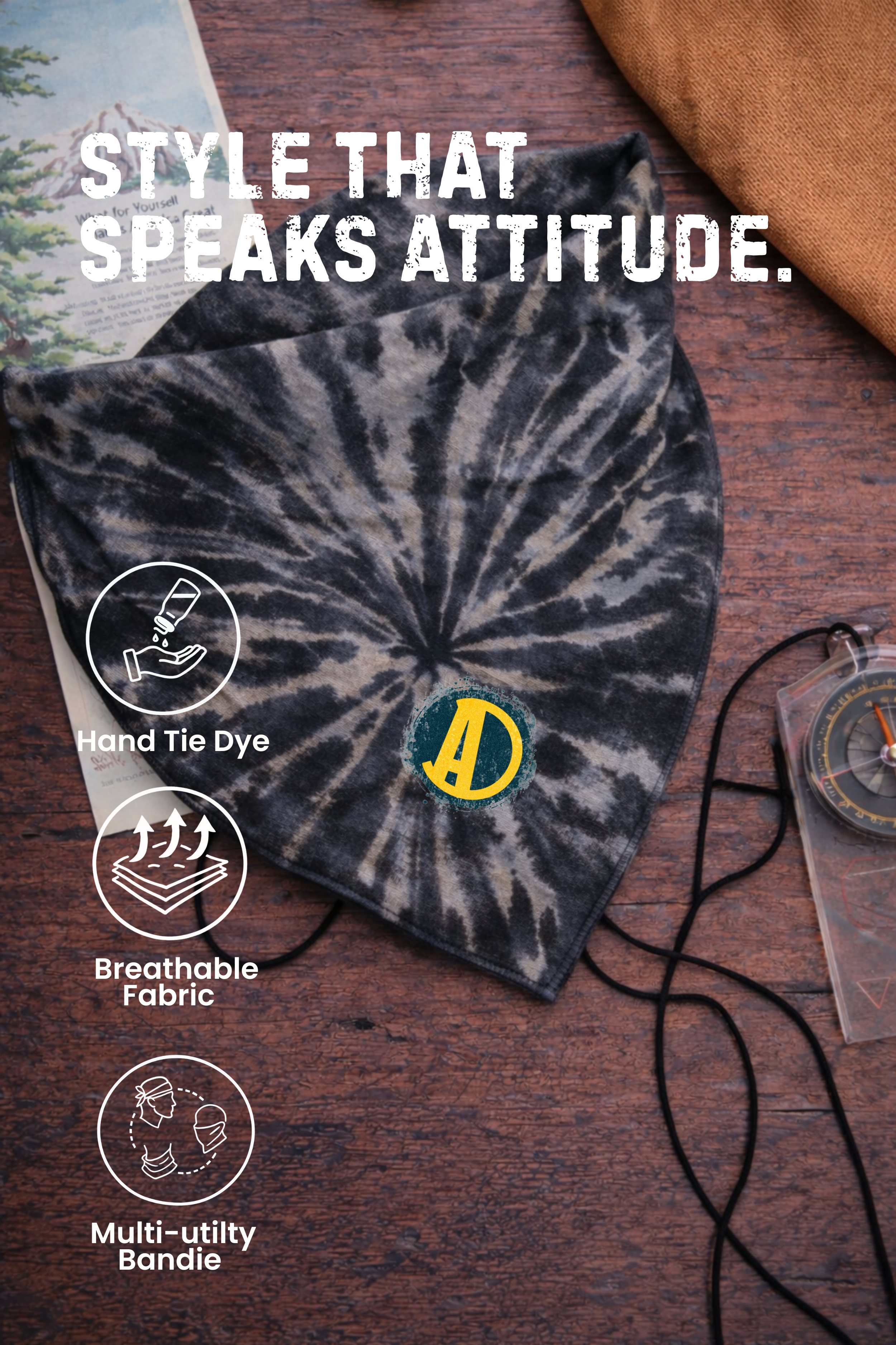 RAAKH Hand Tie Dye Bandie