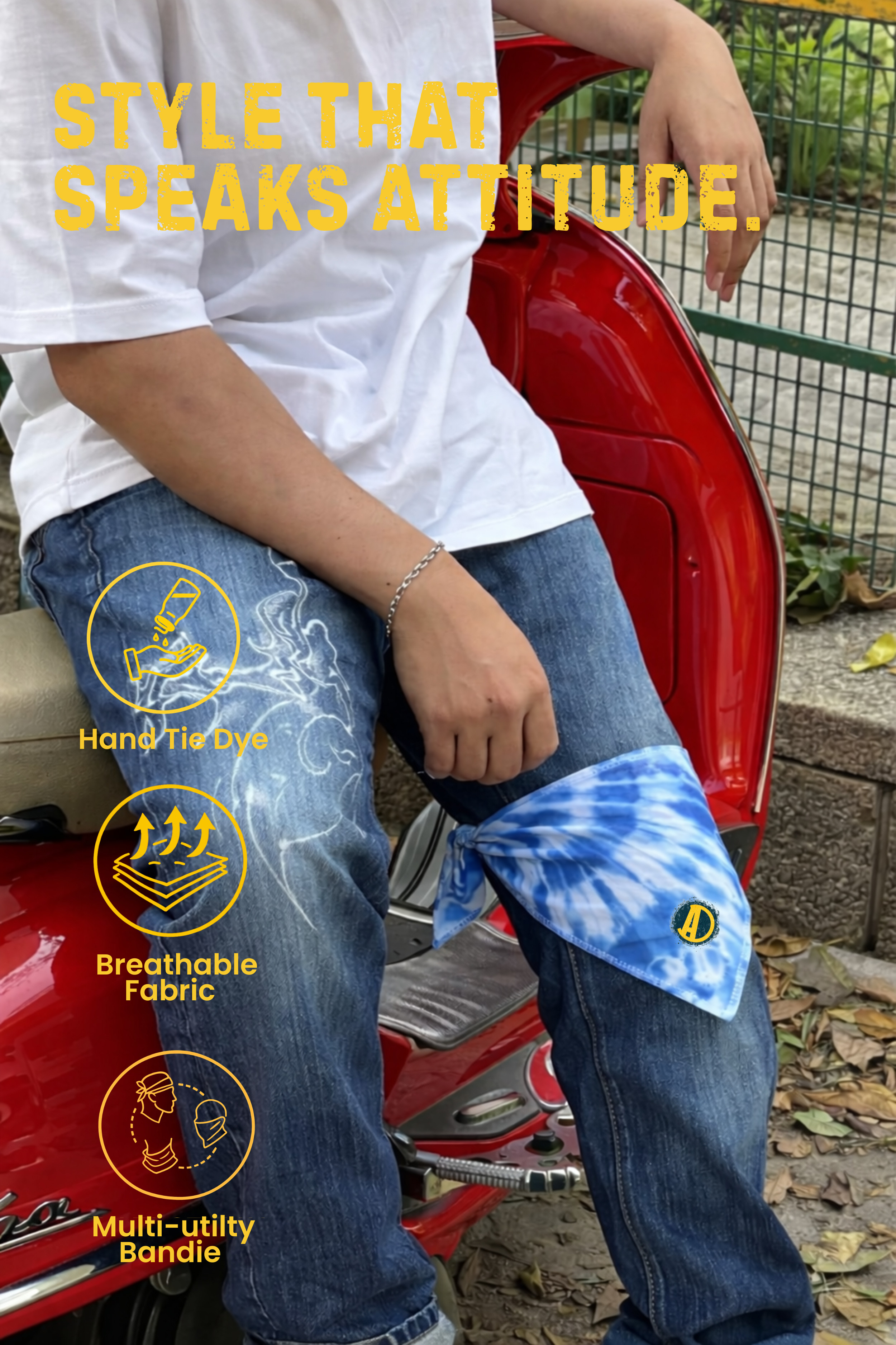 NEEL Hand Tie Dye Bandie