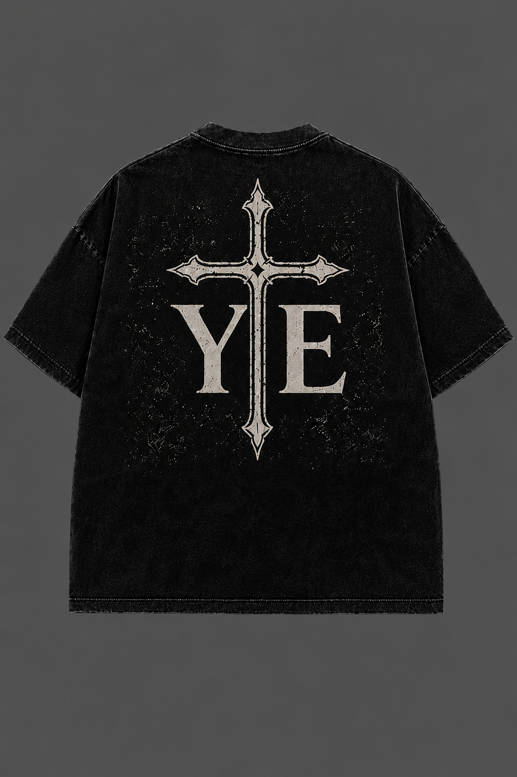 YE Gothic Cross Oversized Tee - Men