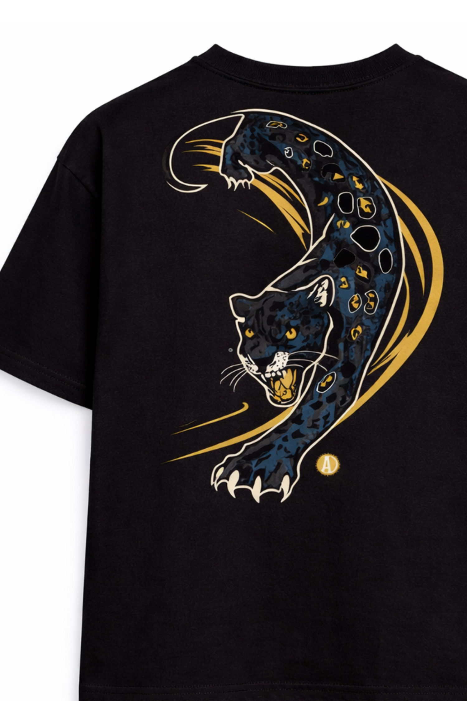 Midnight Panther Oversized Tee - Men
