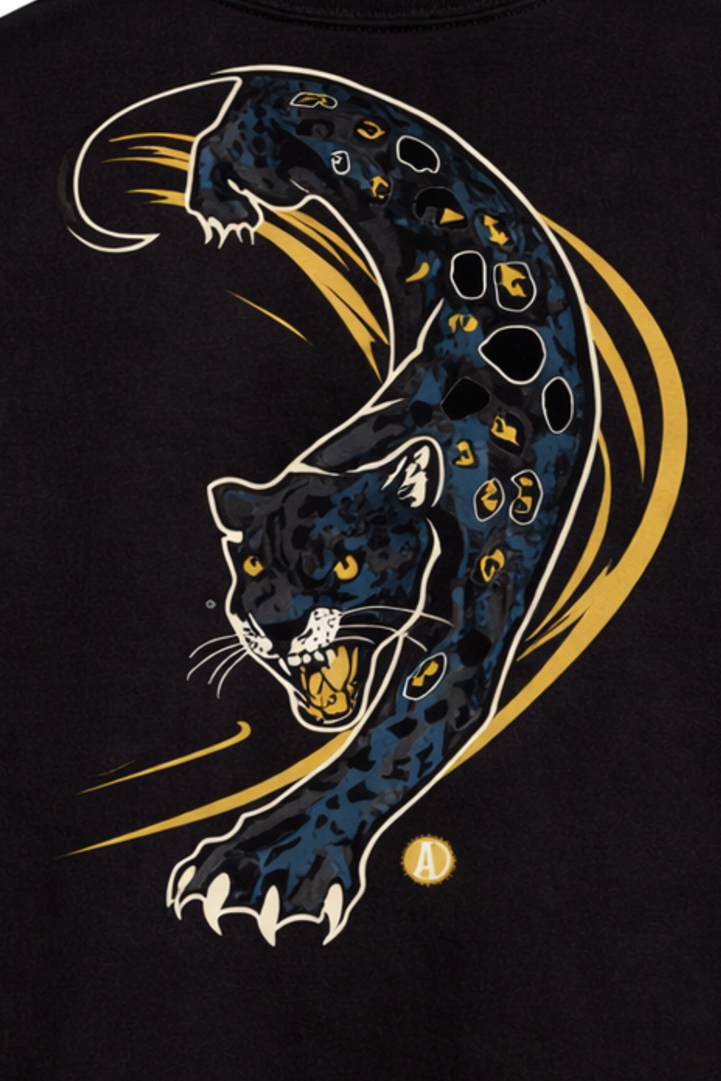 Midnight Panther Oversized Tee - Women