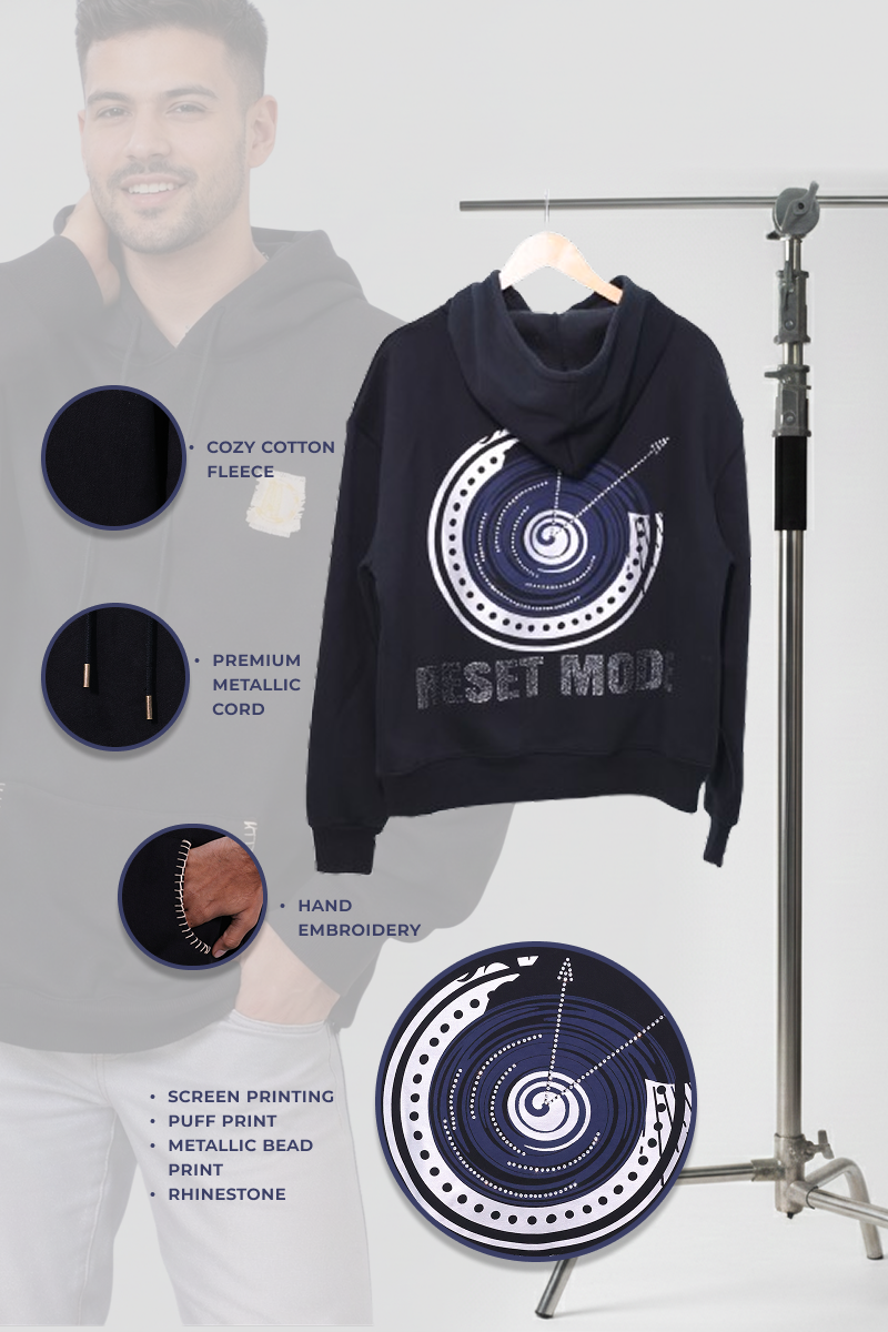 Reset  Handcrafted Hoodie