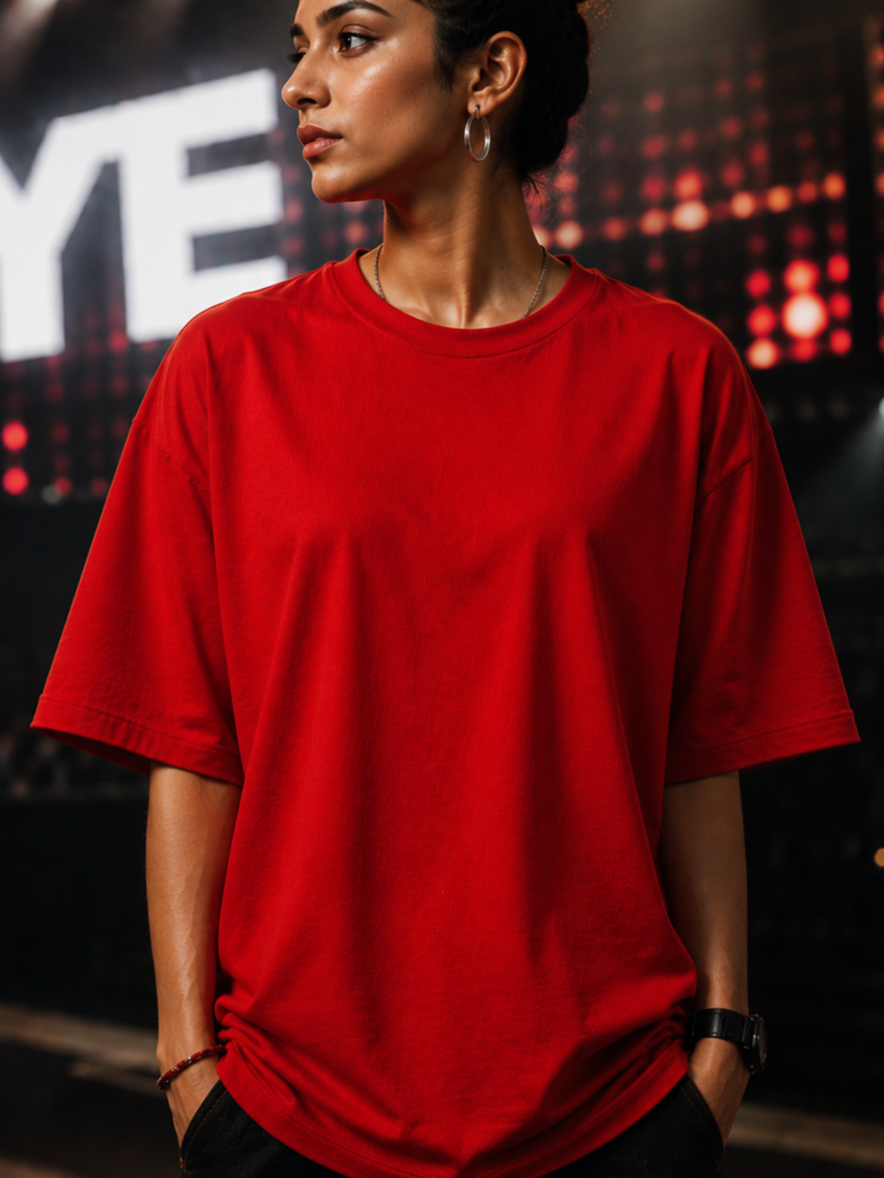 YE Red - Red Concert Ready Oversized Tee — Performer Exclusive