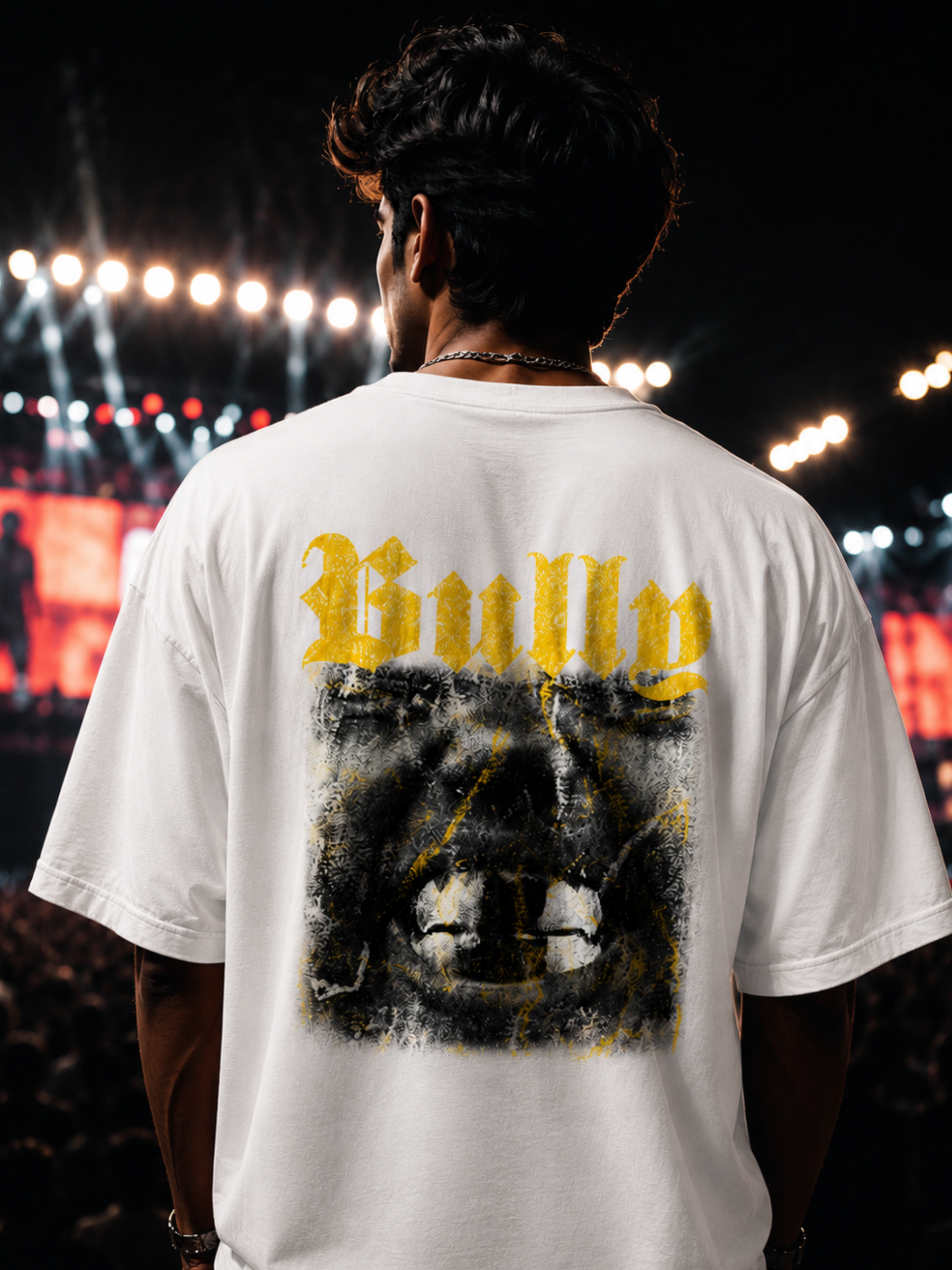 oversized t-shirt white men
