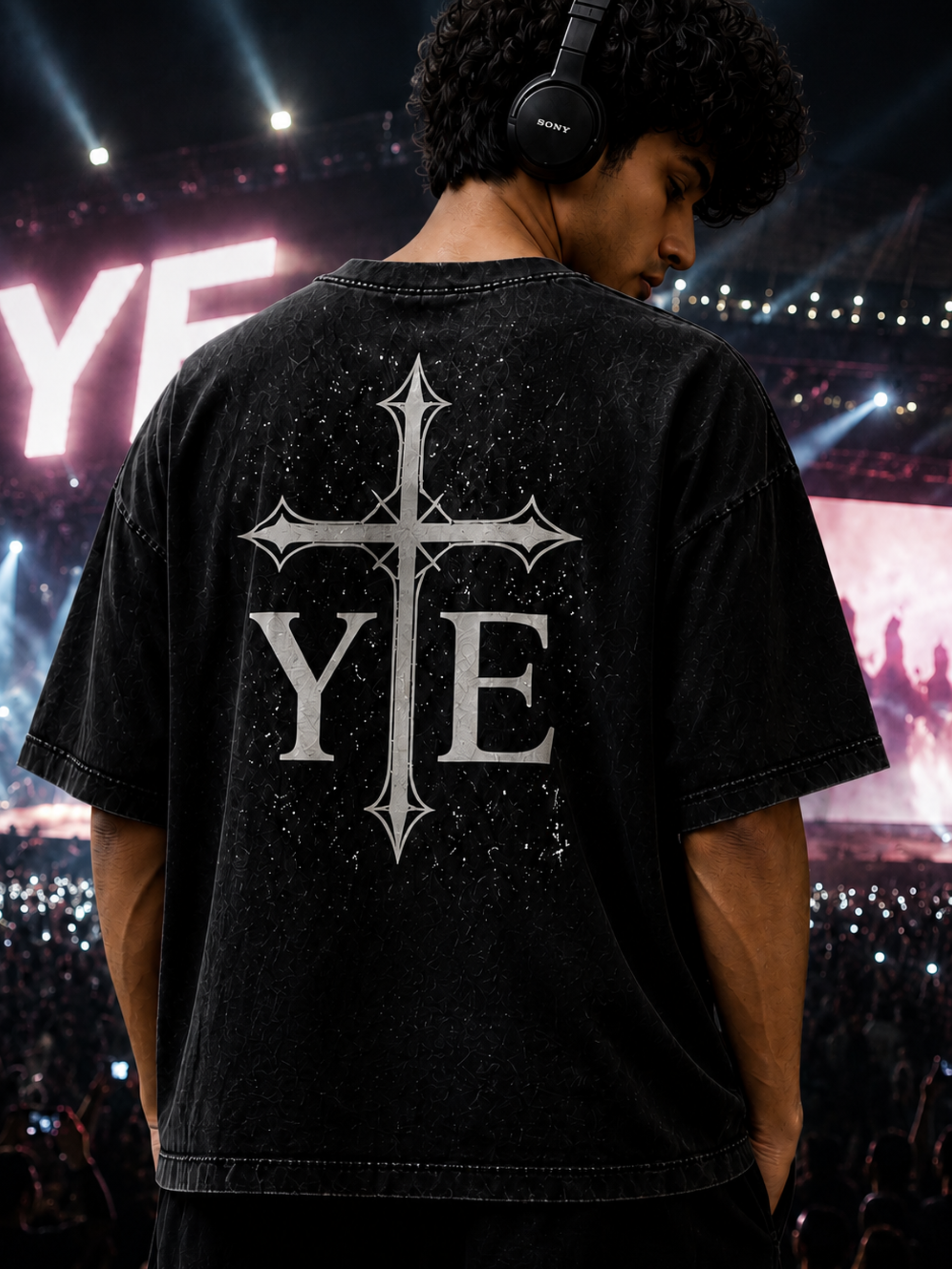 oversized t-shirt black men