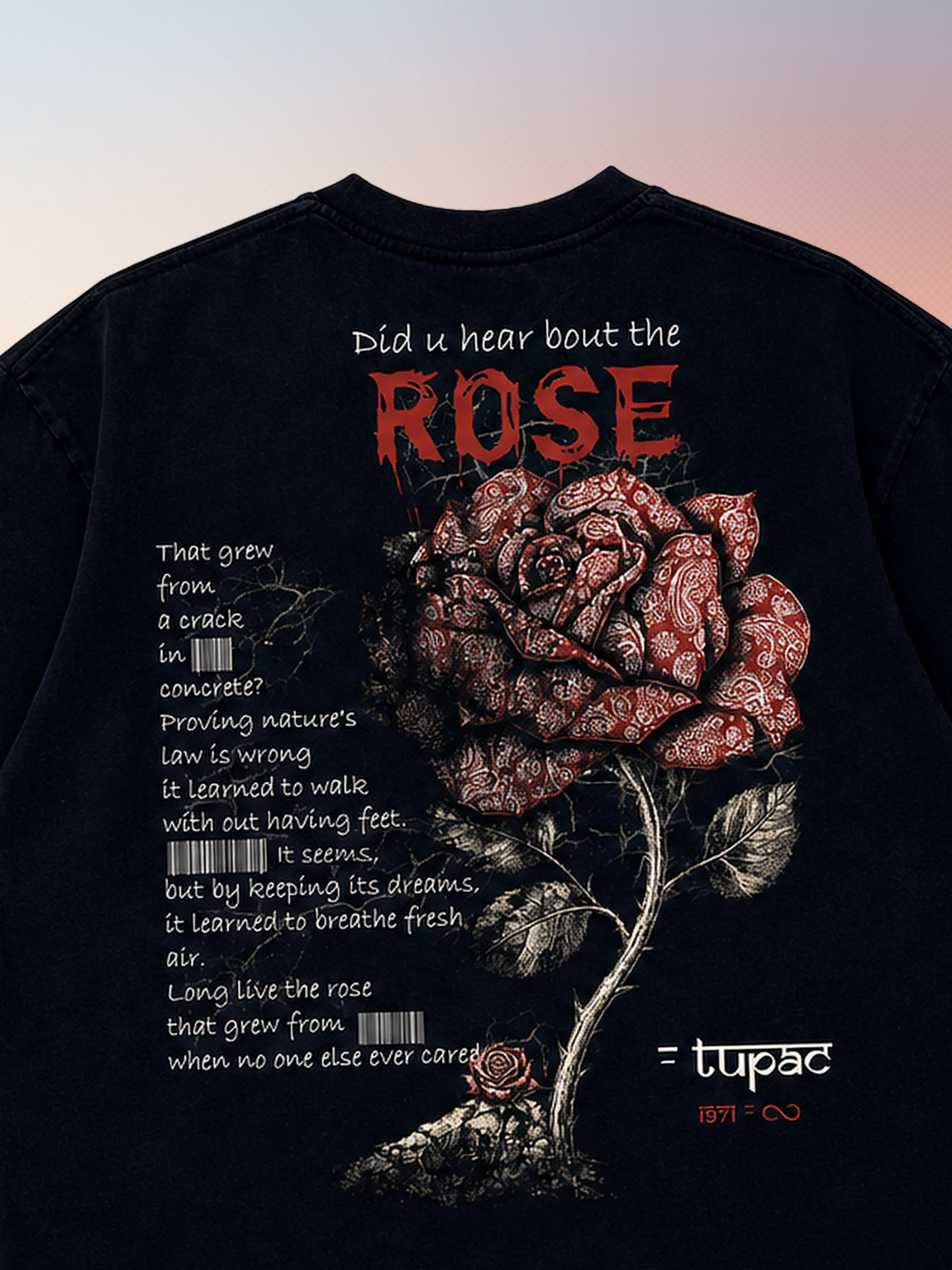 Long Live the Rose Oversized Tee - Men