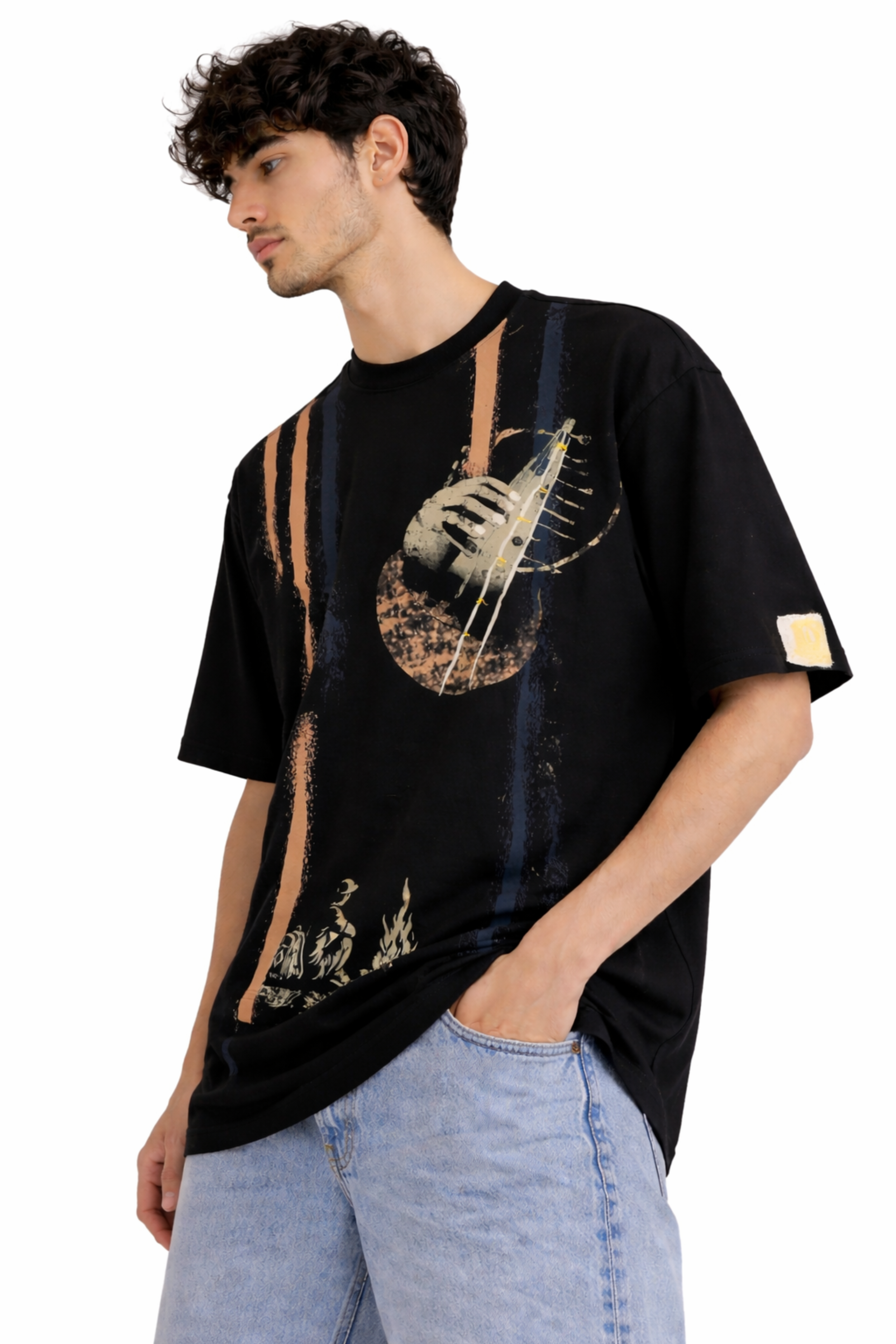 Echo Strings Oversized Tee