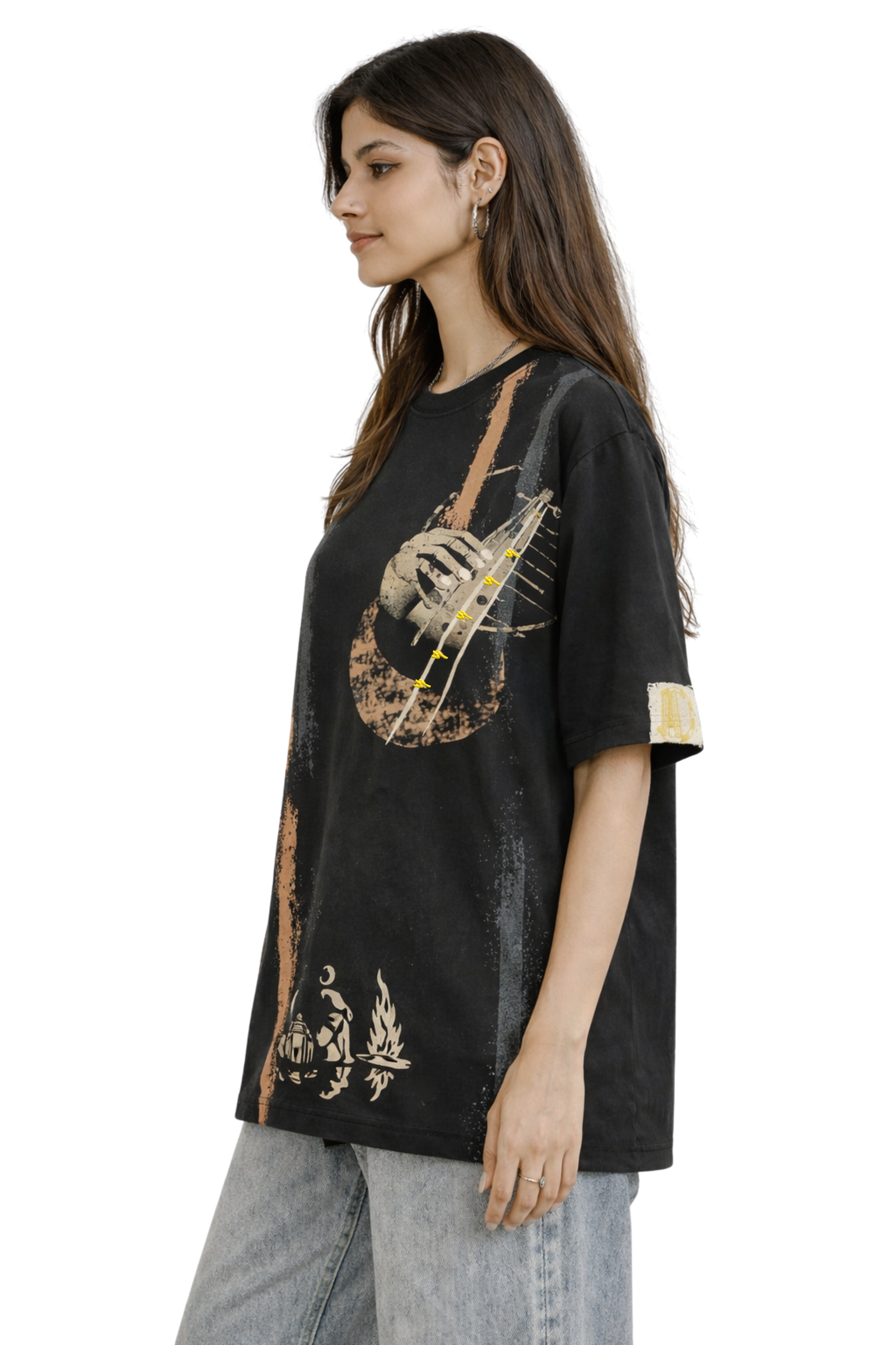 Echo Strings Oversized Tee