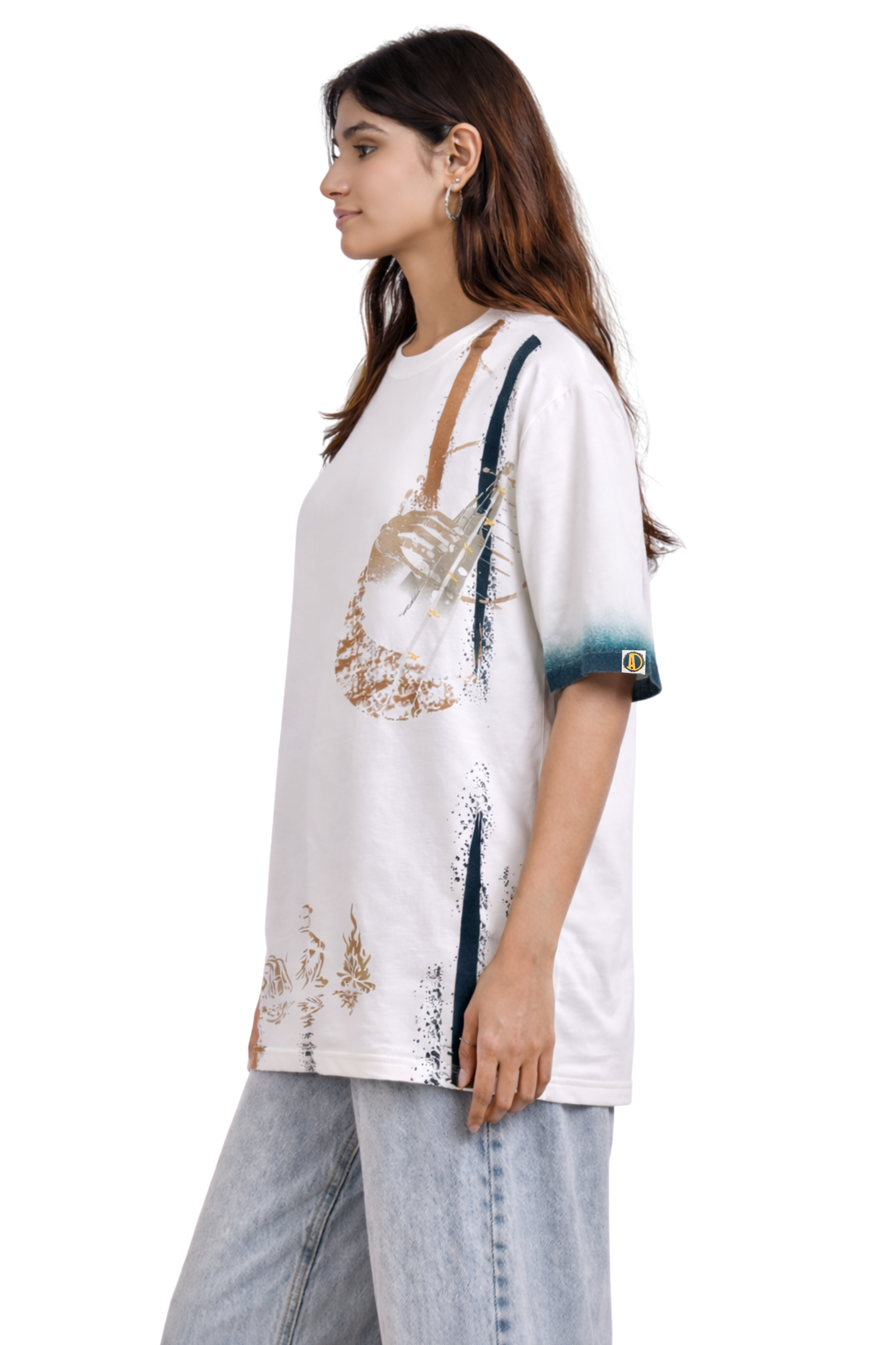 Echo Strings Oversized Tee