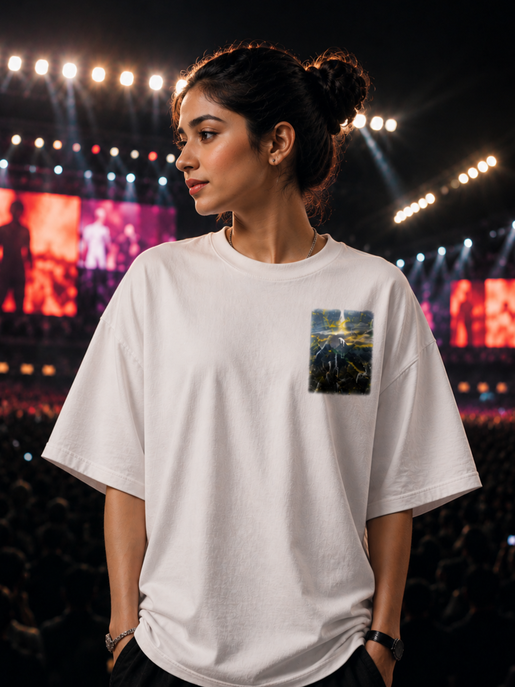 oversized women t-shirt white