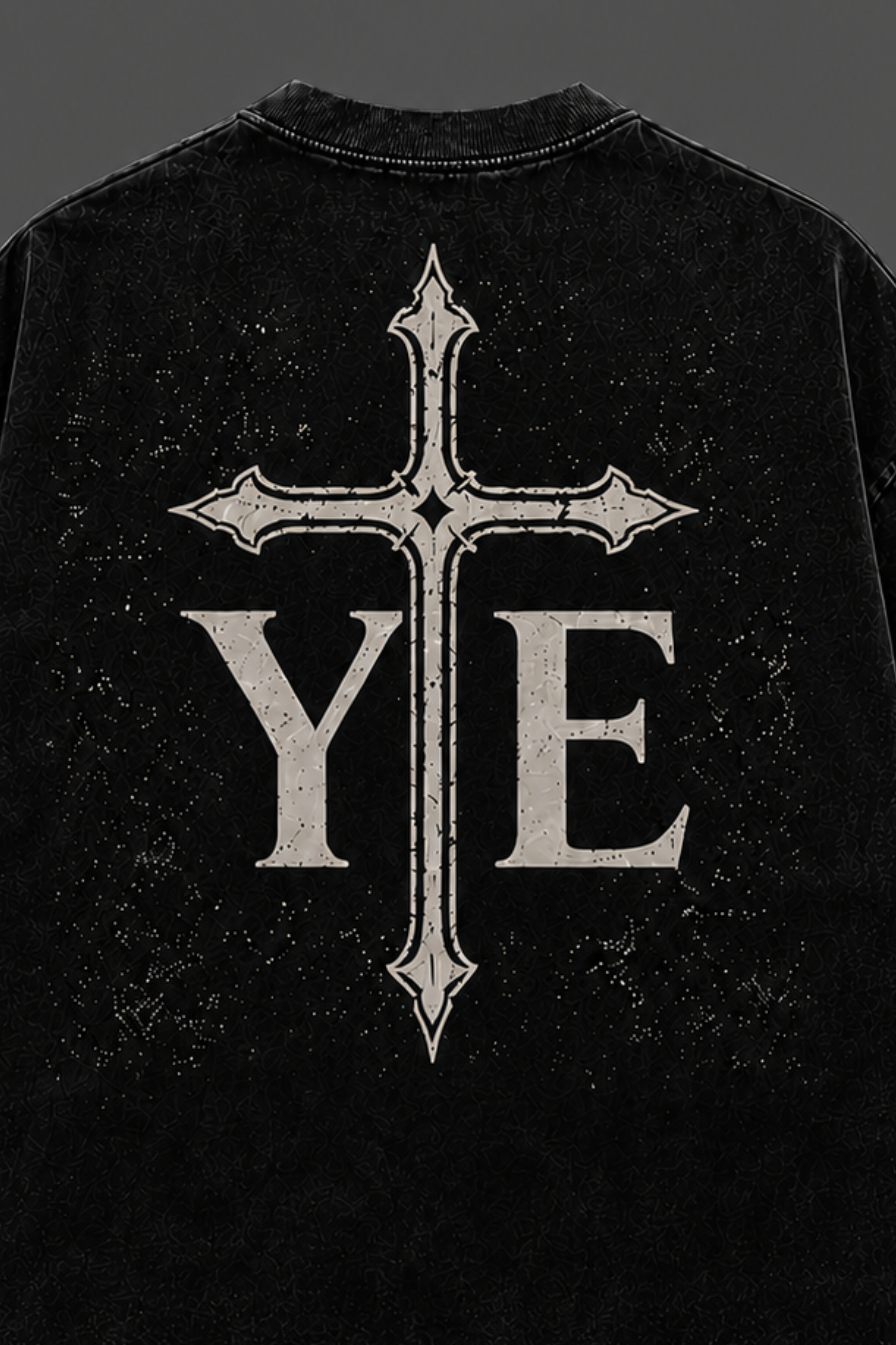 YE Gothic Cross Oversized Tee - Men