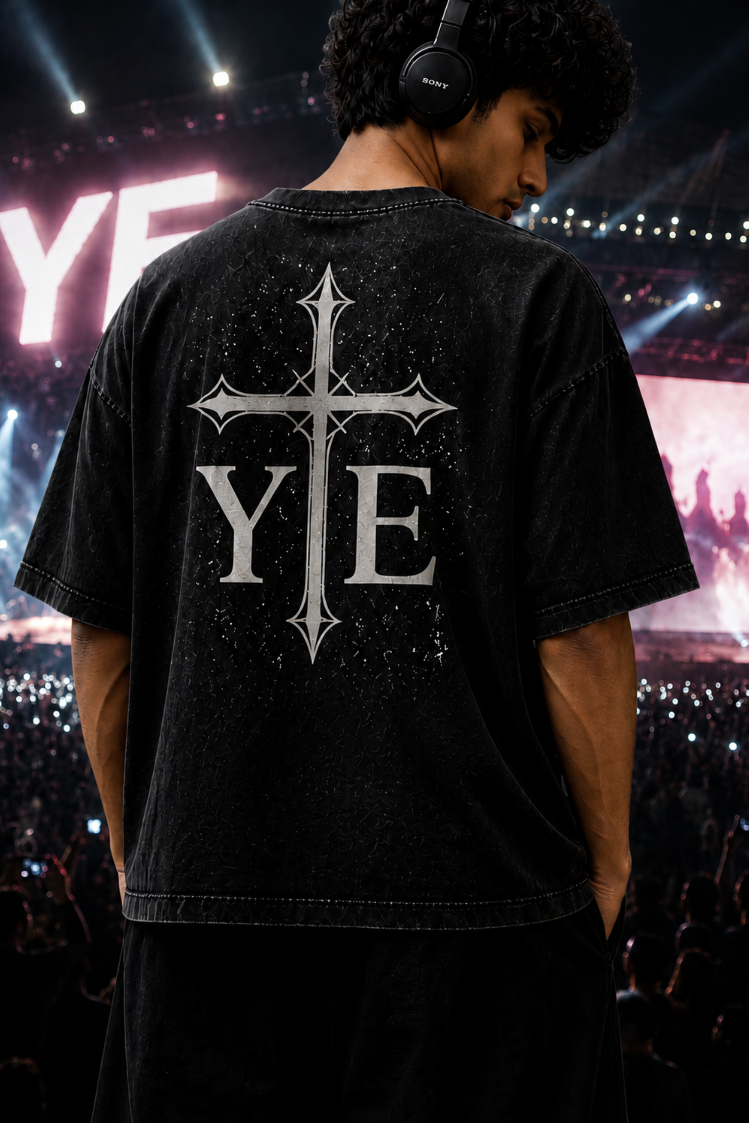 YE Red - Black Concert Ready Oversized Tee — Performer Exclusive