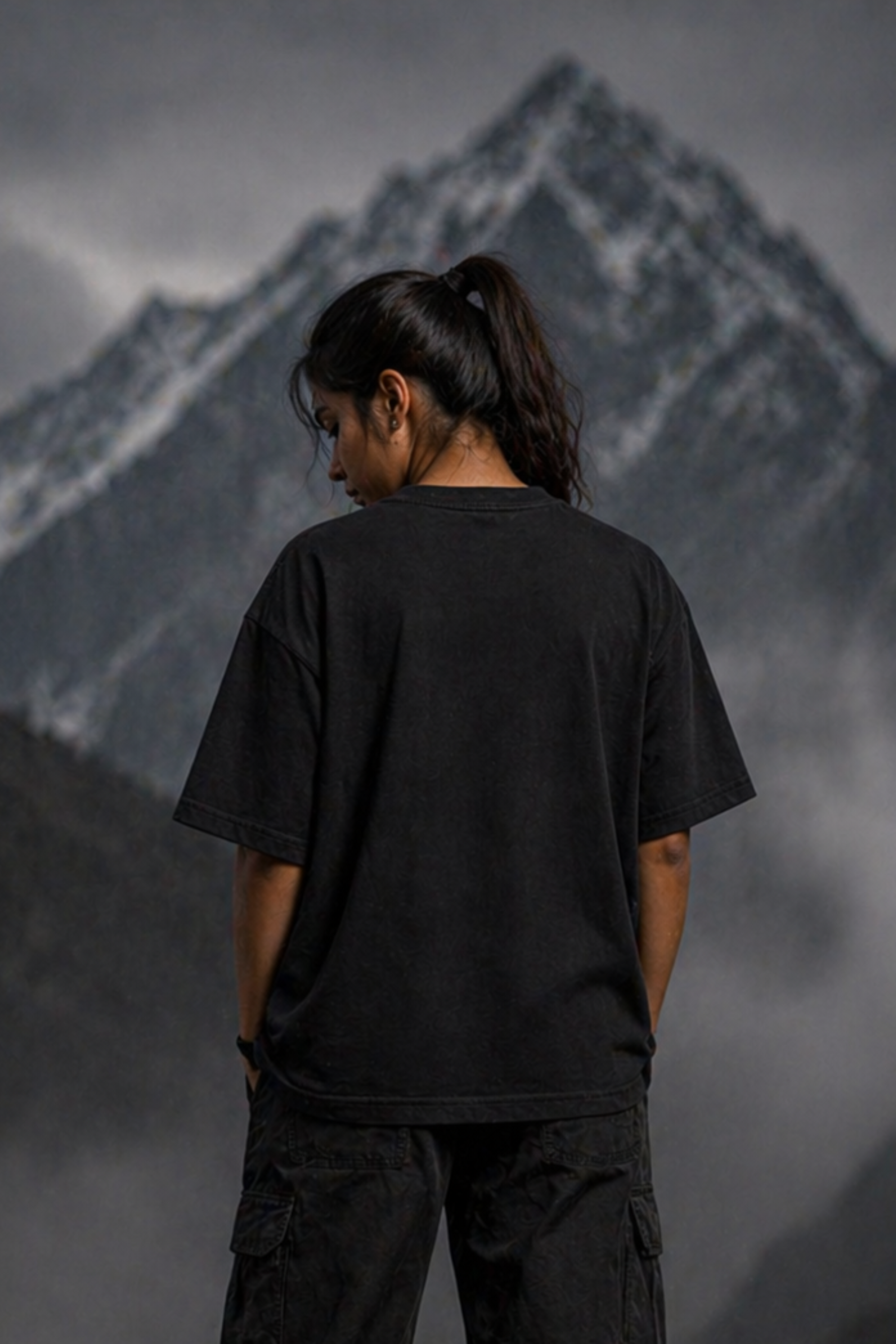 Mount Everest Oversized Tee - WOMEN