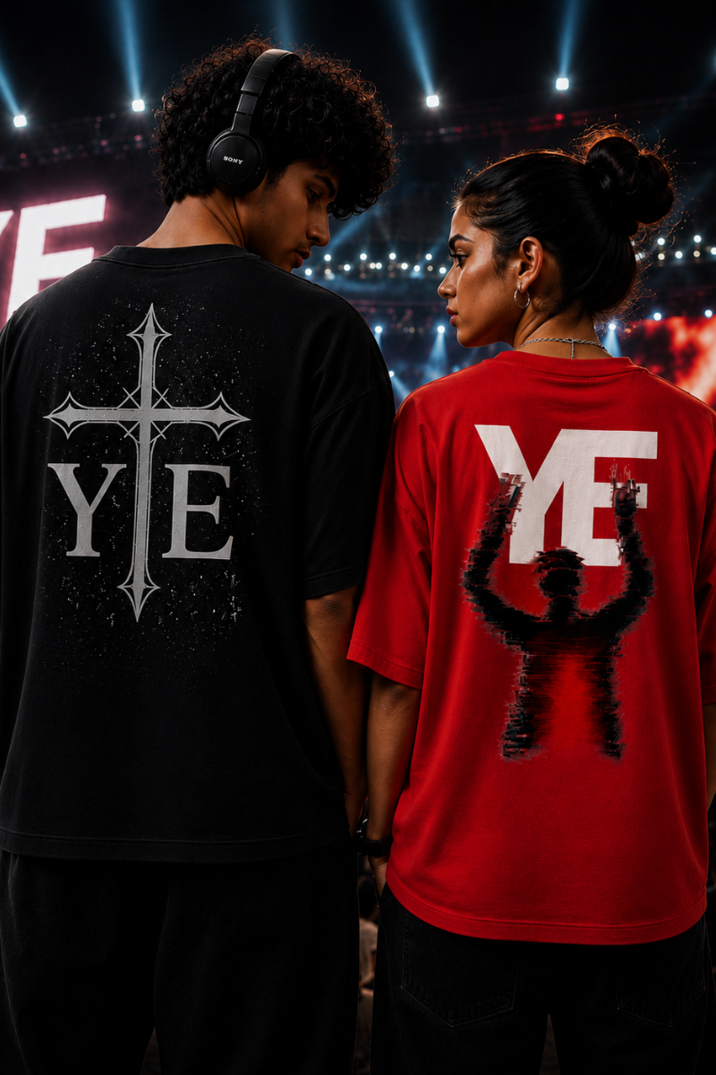 YE Red - Black Concert Ready Oversized Tee — Performer Exclusive