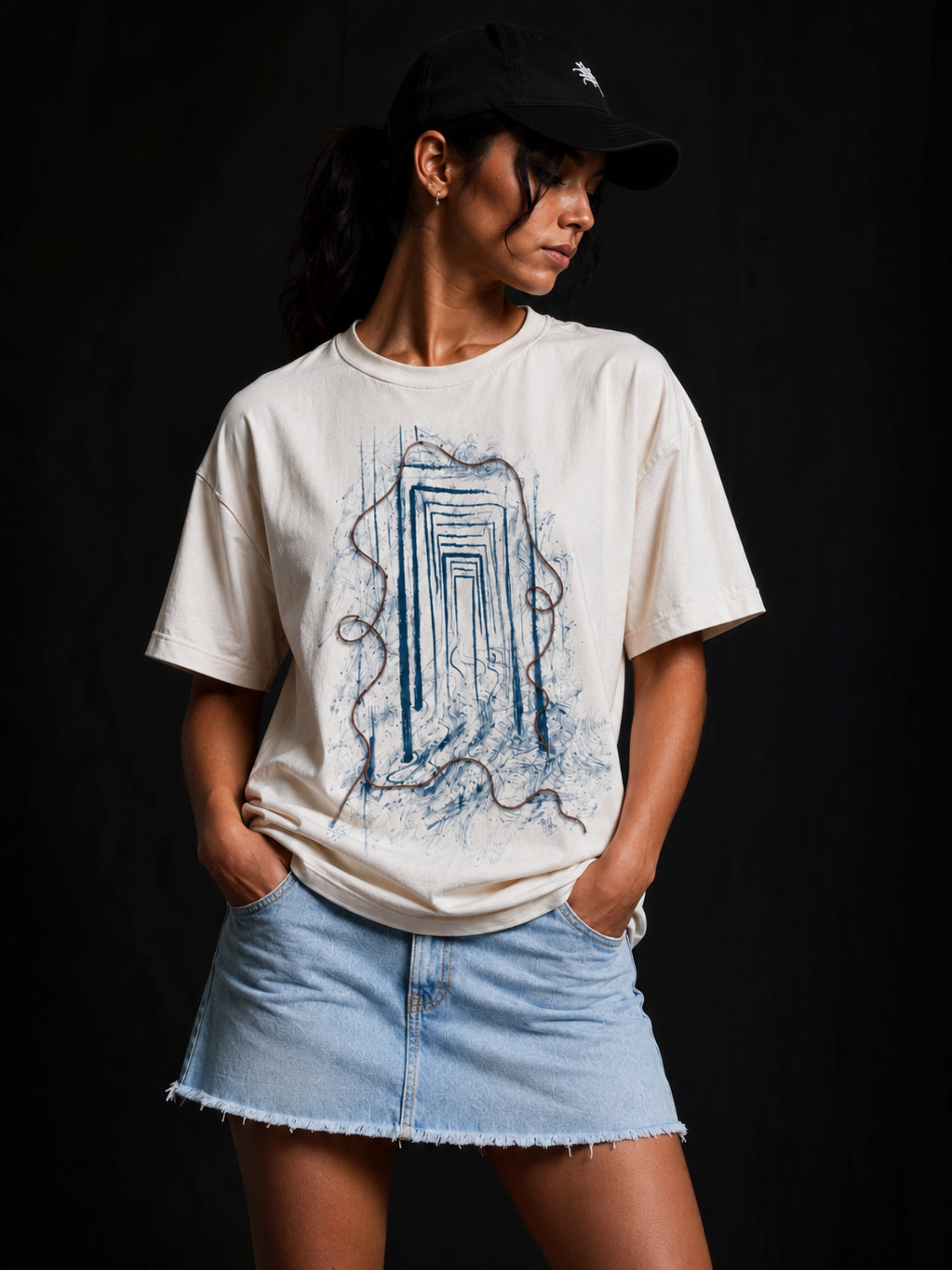 Reverie Oversized Tee White - Women