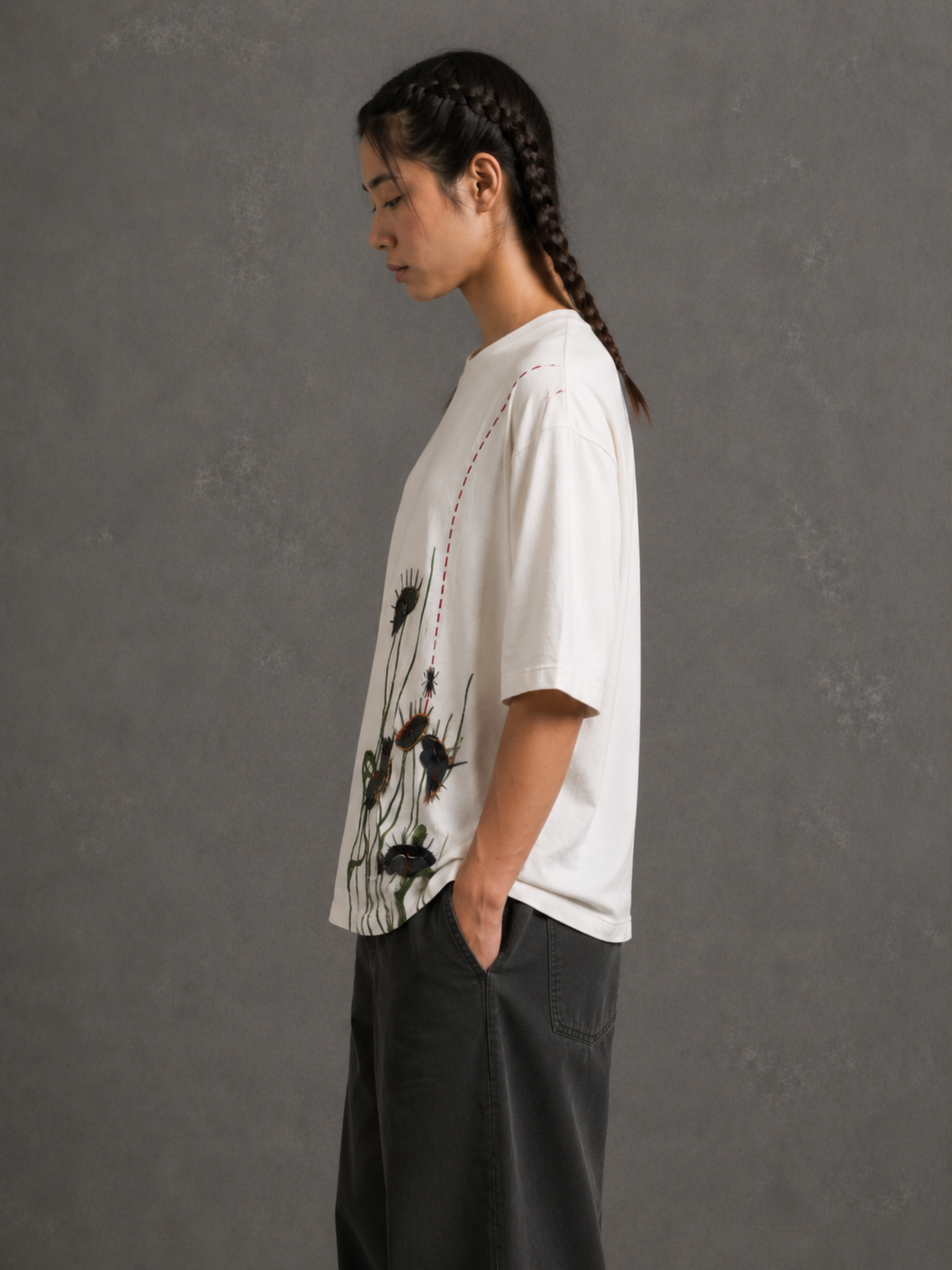 FlyTrap Oversized Tee White - Women