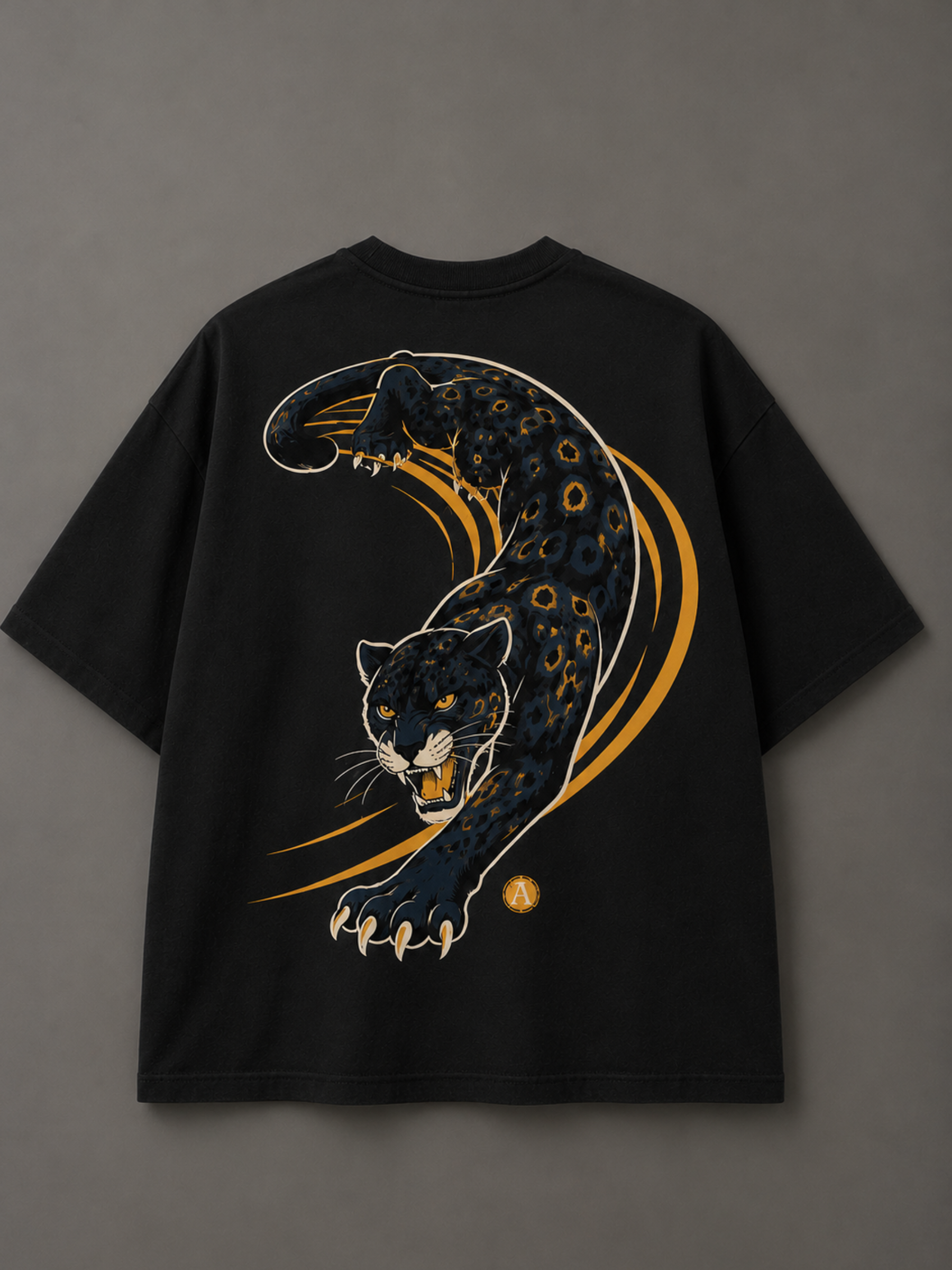 Midnight Panther Oversized Tee - Women
