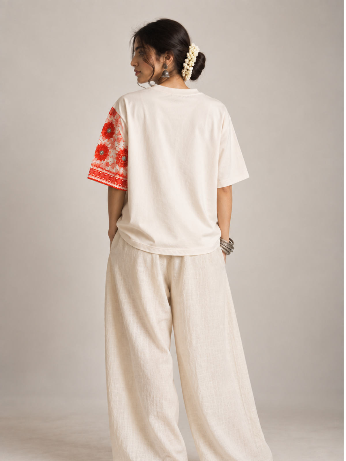 Shubh Labh Oversized Tee - Women