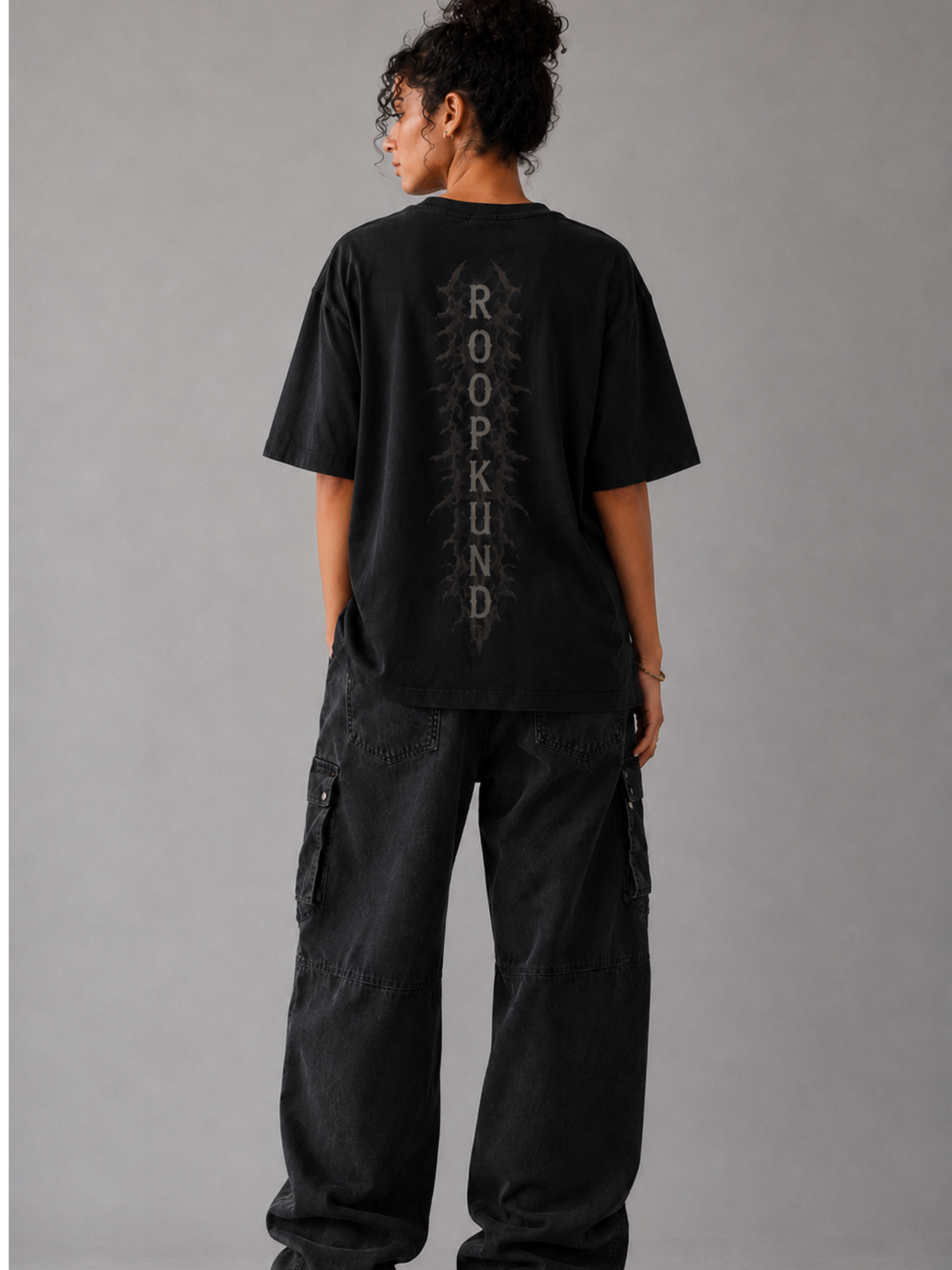 Roopkund Skull Oversized Tee - Women