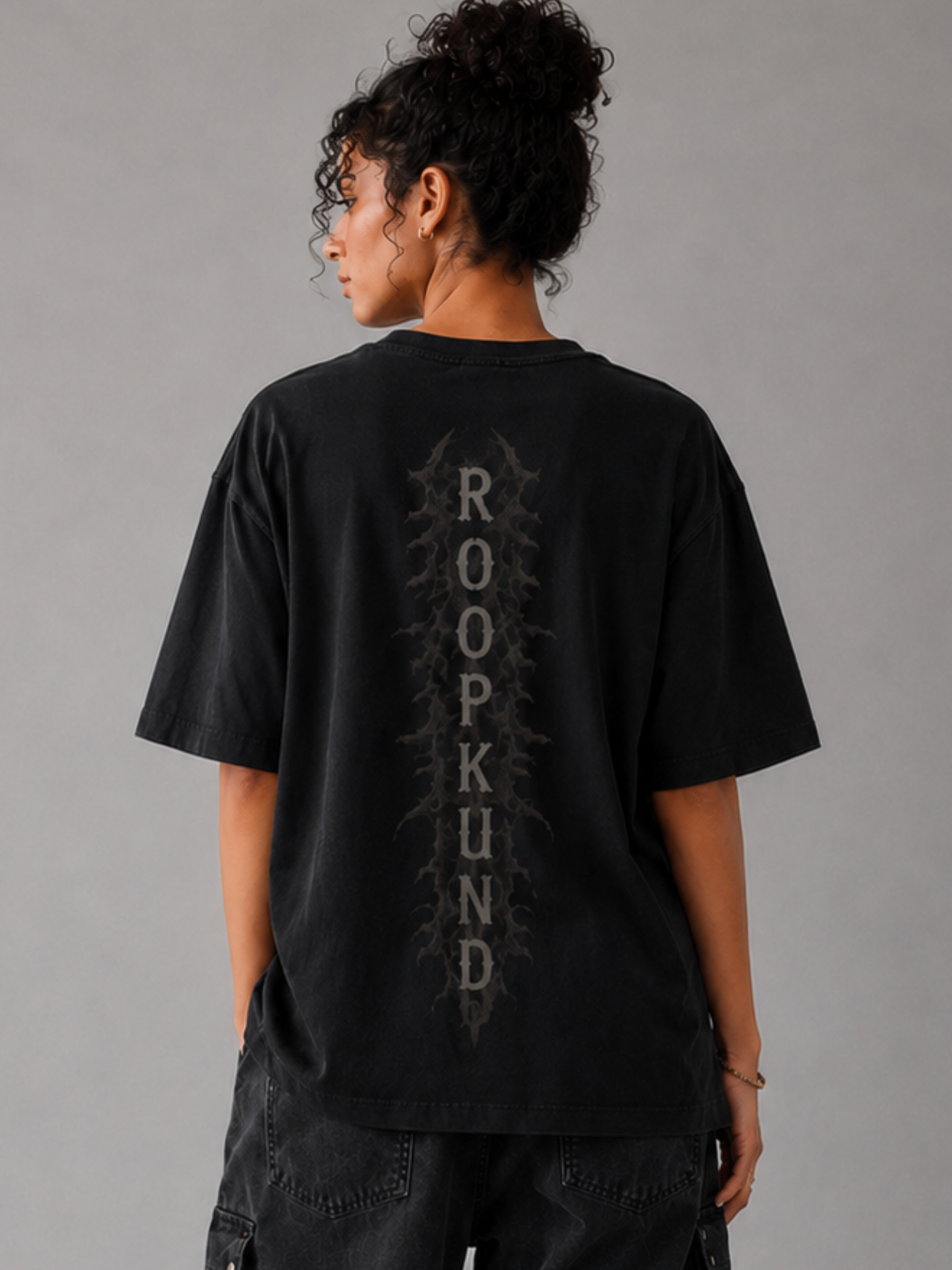 Roopkund Skull Oversized Tee - Women