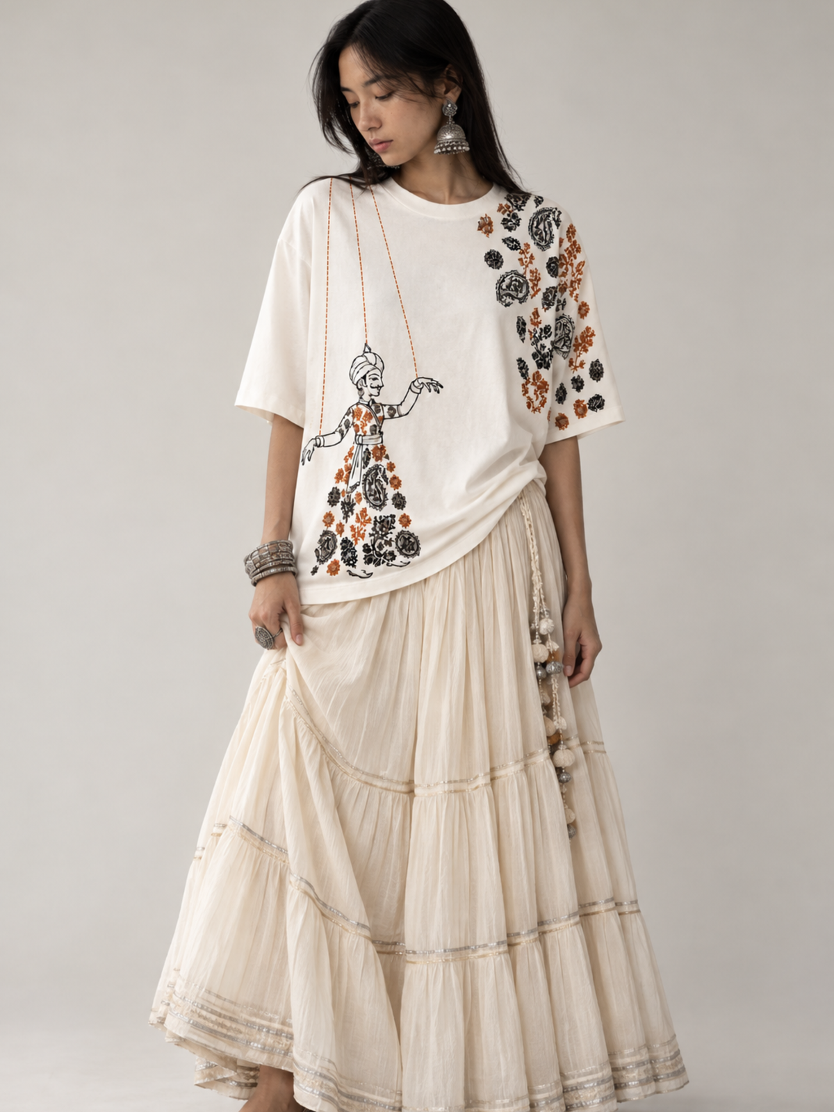 Kathputli Oversized Tee - Women