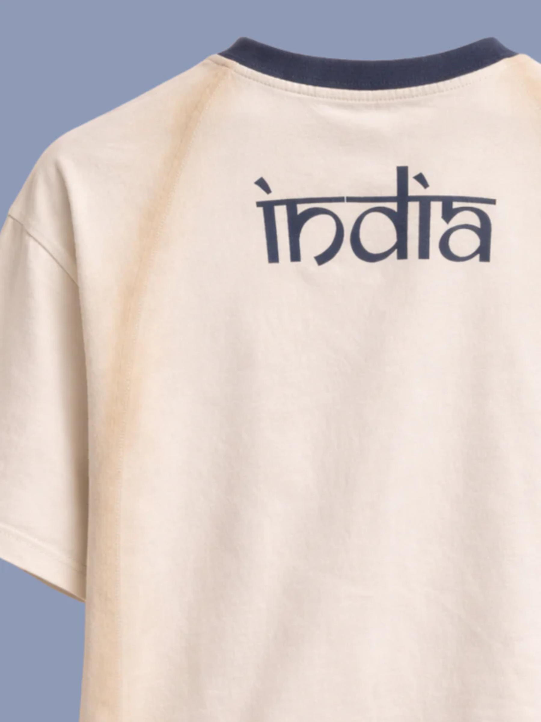 Aura White Jersey for Men – Oversized Streetwear Tee