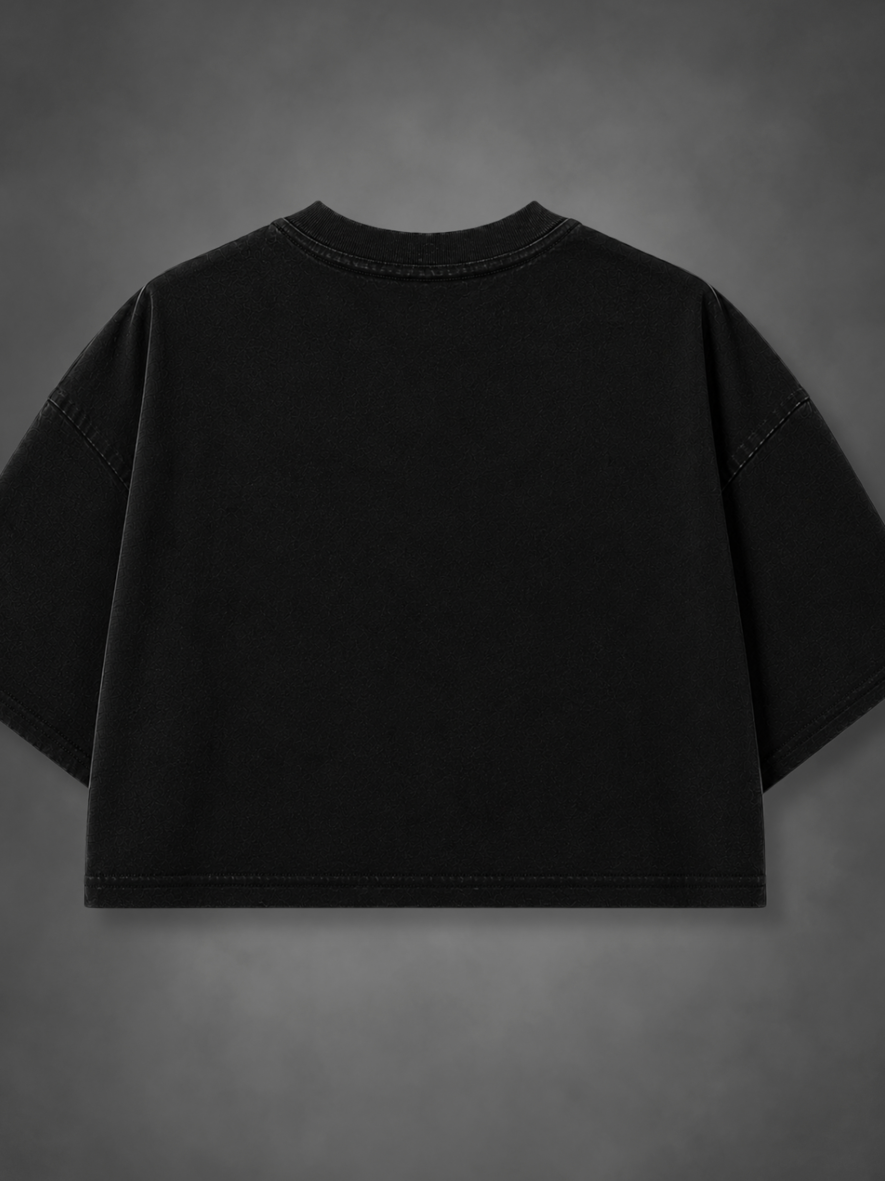 GNR Vintage Rock Oversized Crop Top - Women Black