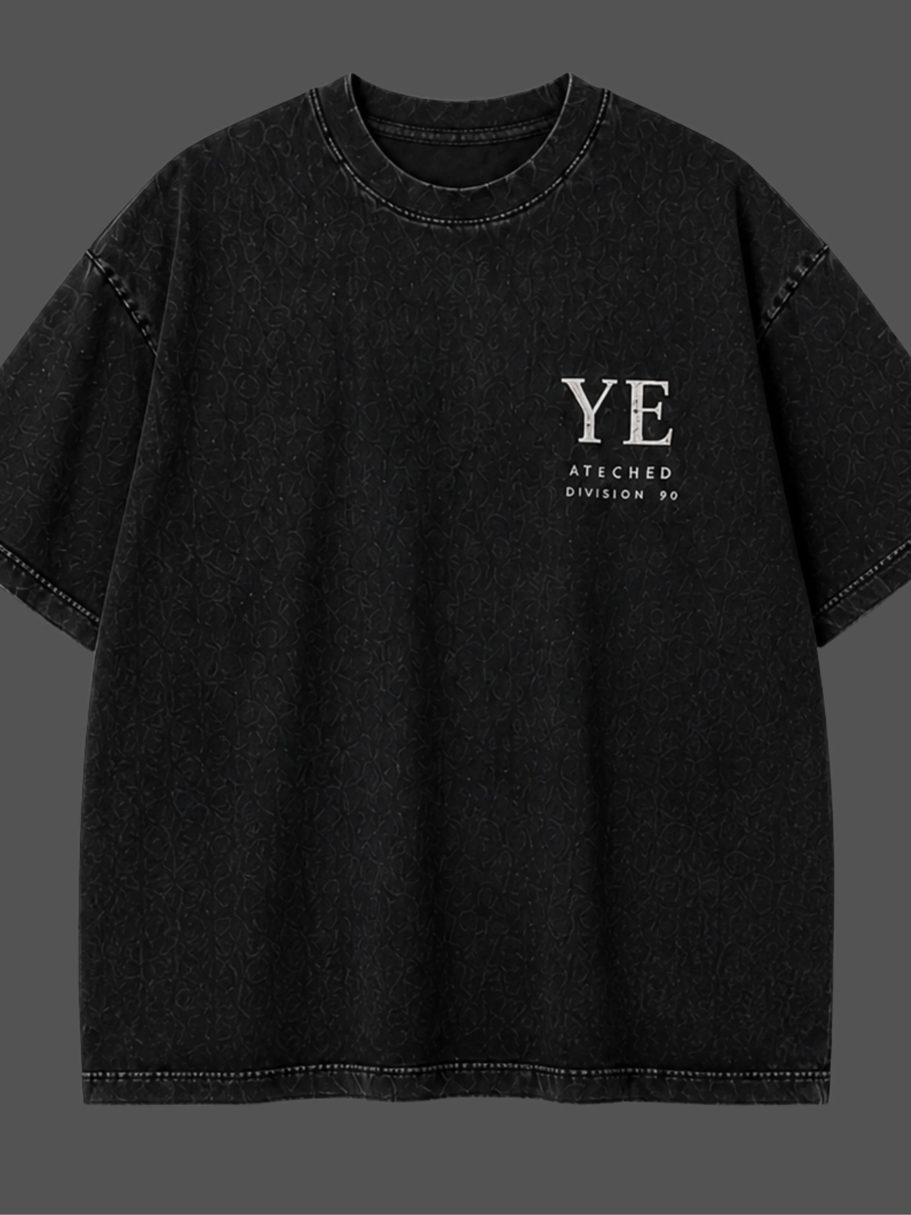 YE Gothic Cross Oversized Tee - Men