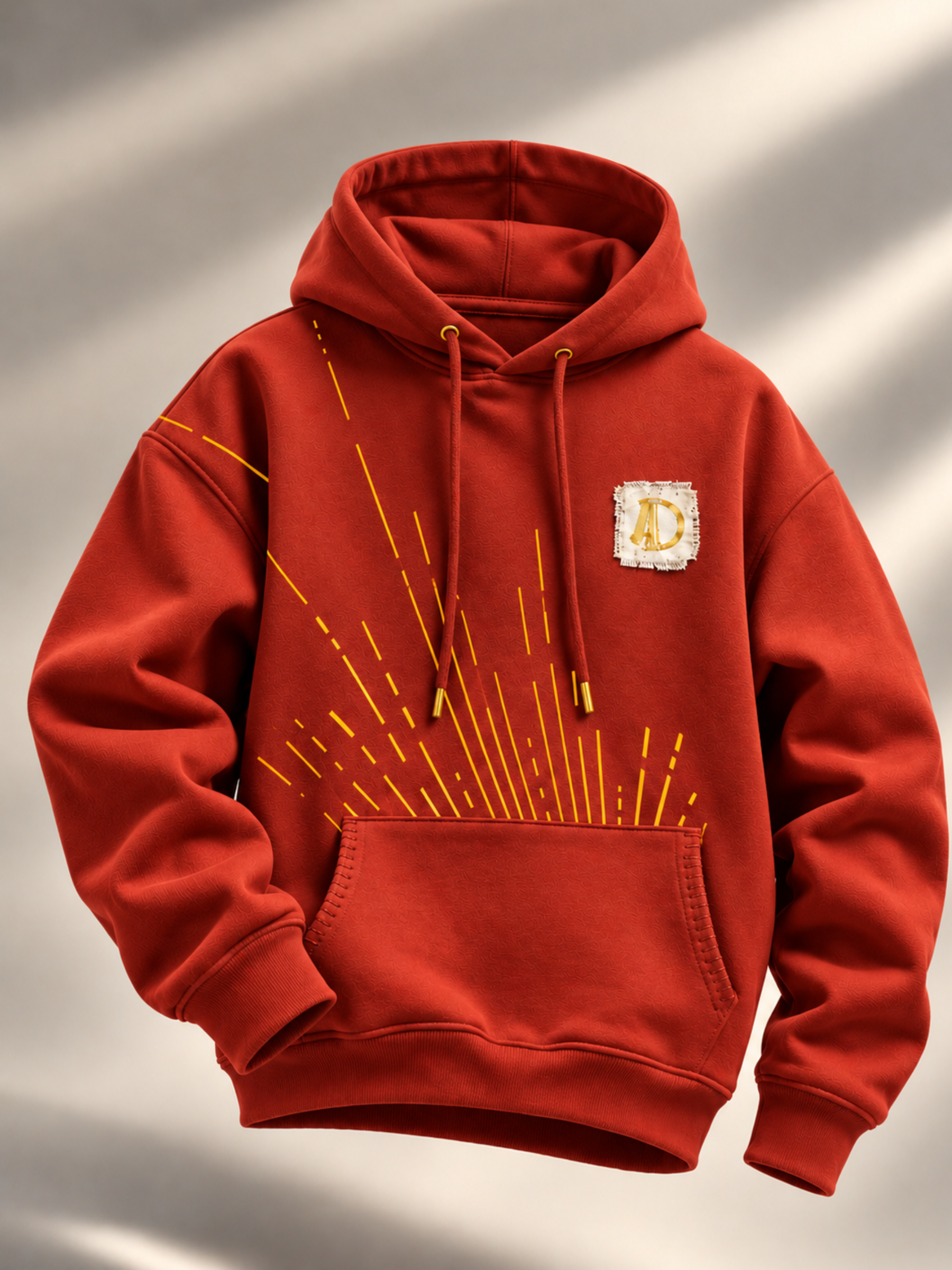 Veerya Handcrafted Hoodie Rust-Men