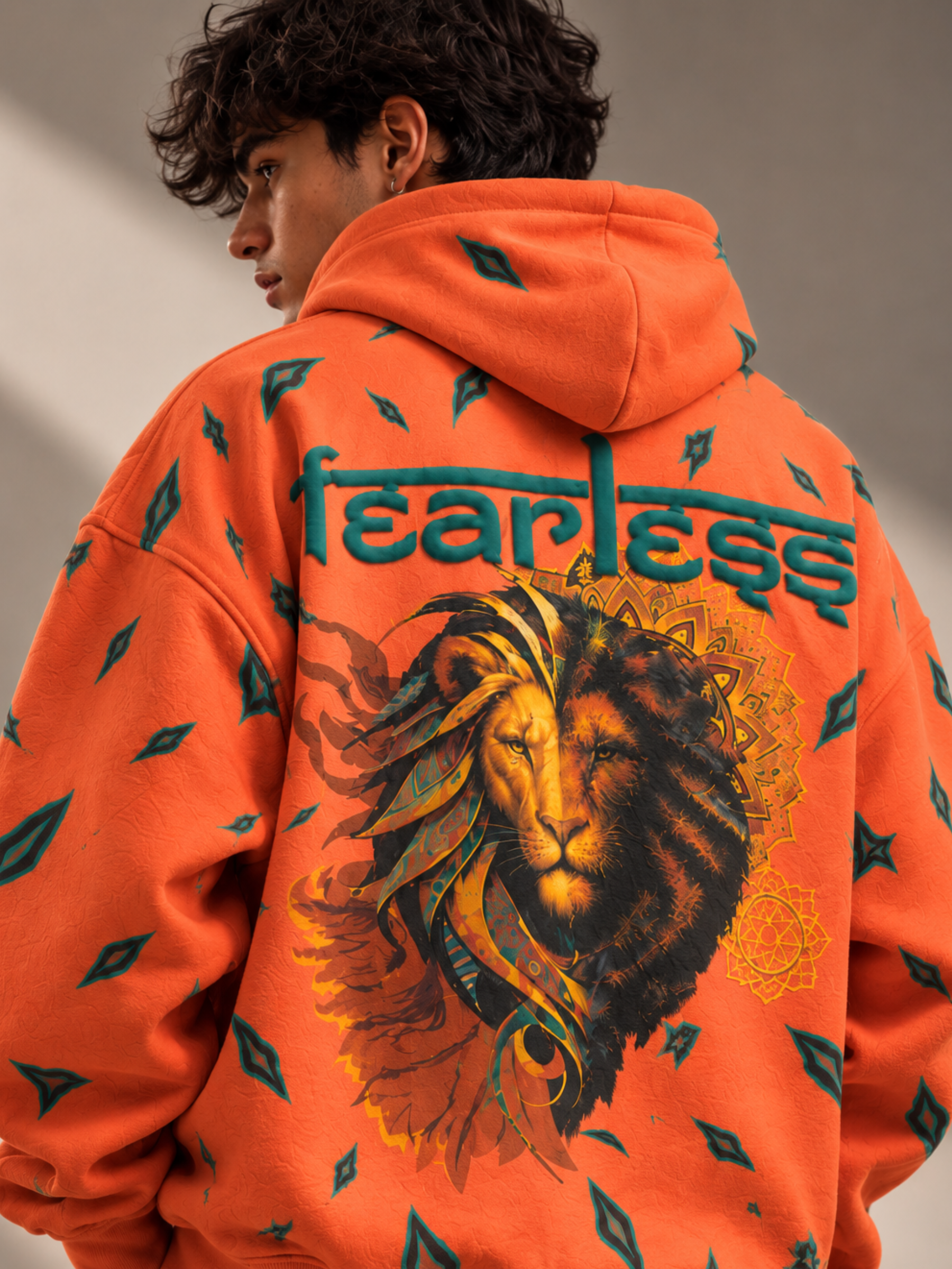 Tejas Handcrafted Hoodie Melon-Men