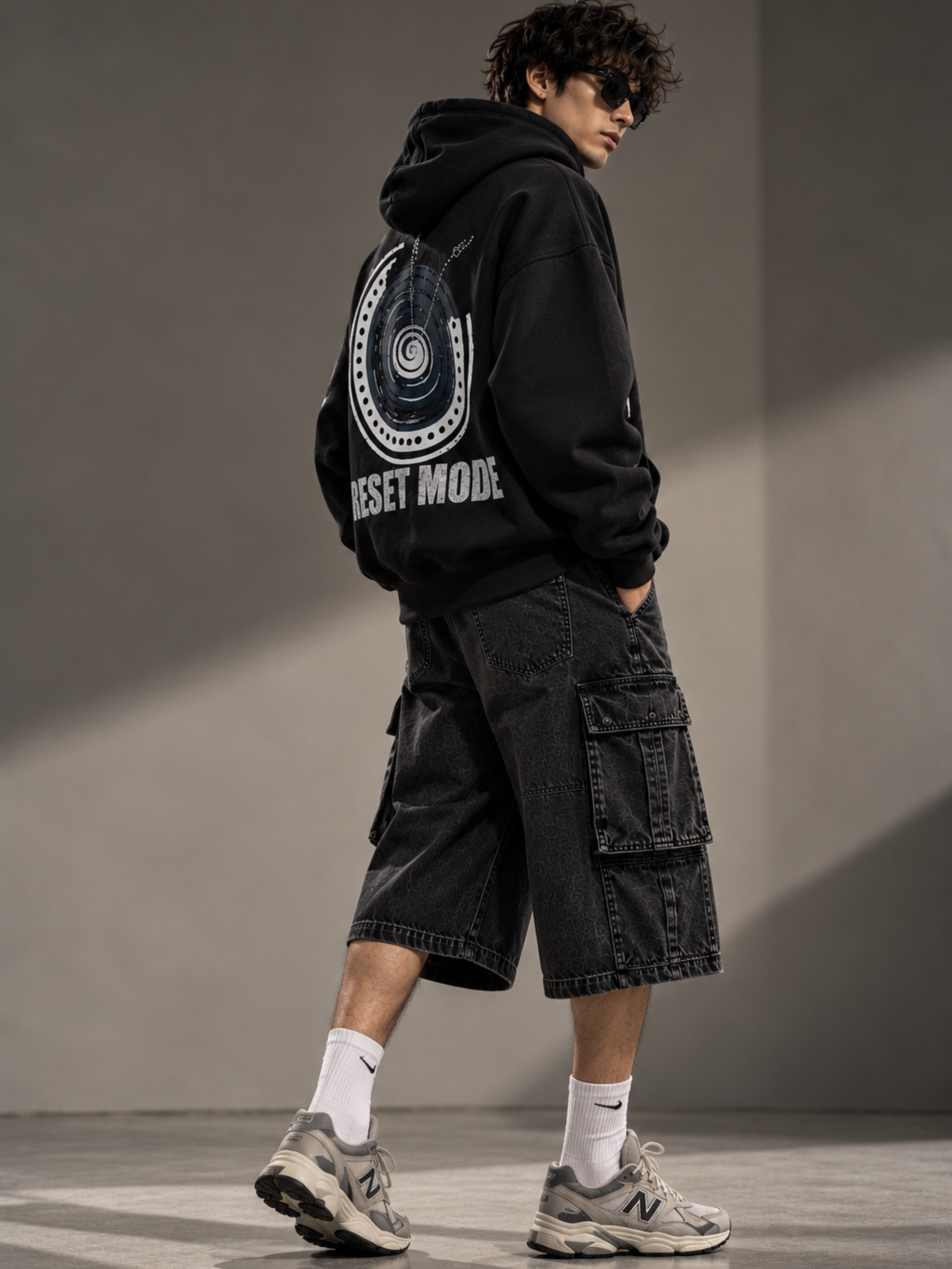 Reset 2027 Handcrafted Hoodie Black - Men