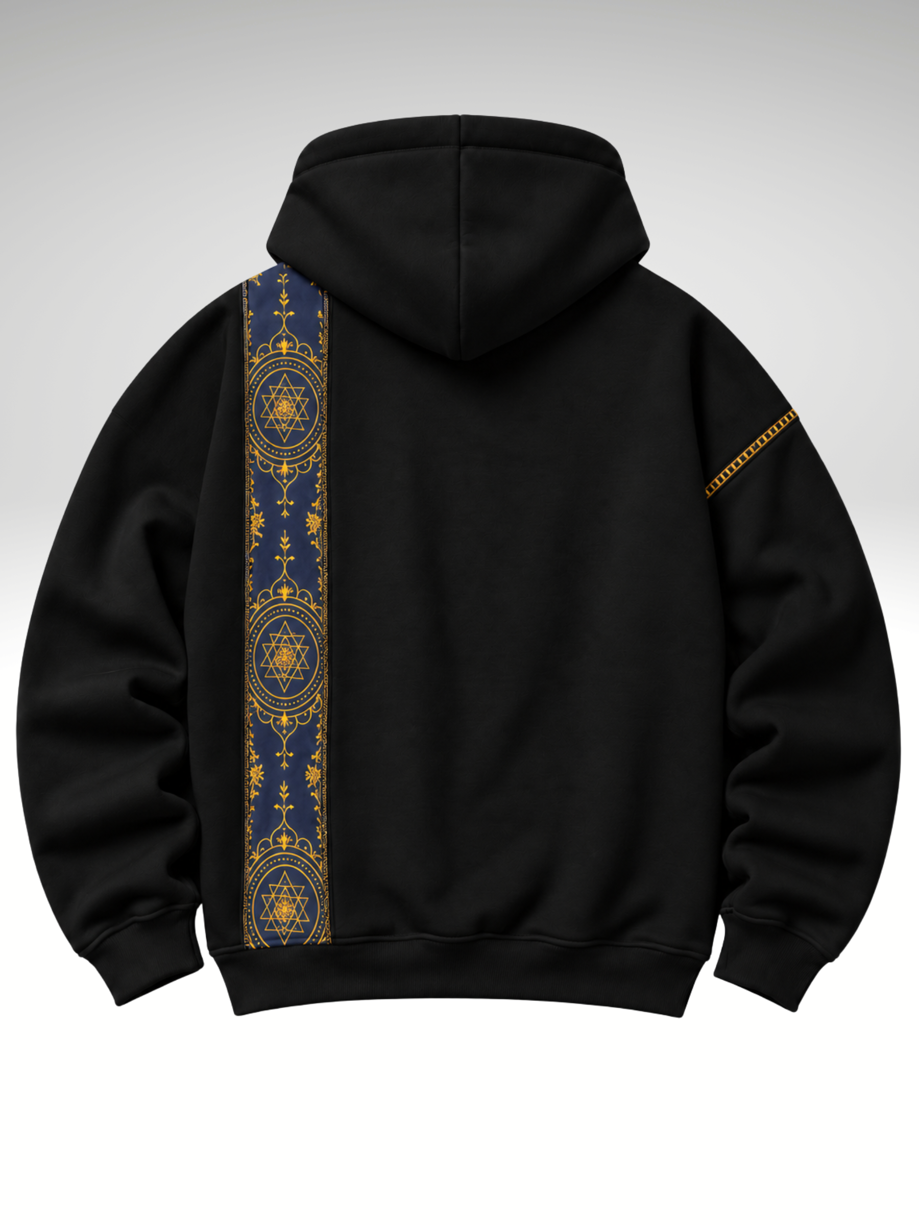 Cosmic Hoodie-Flared Stylised Black Coordset - Men