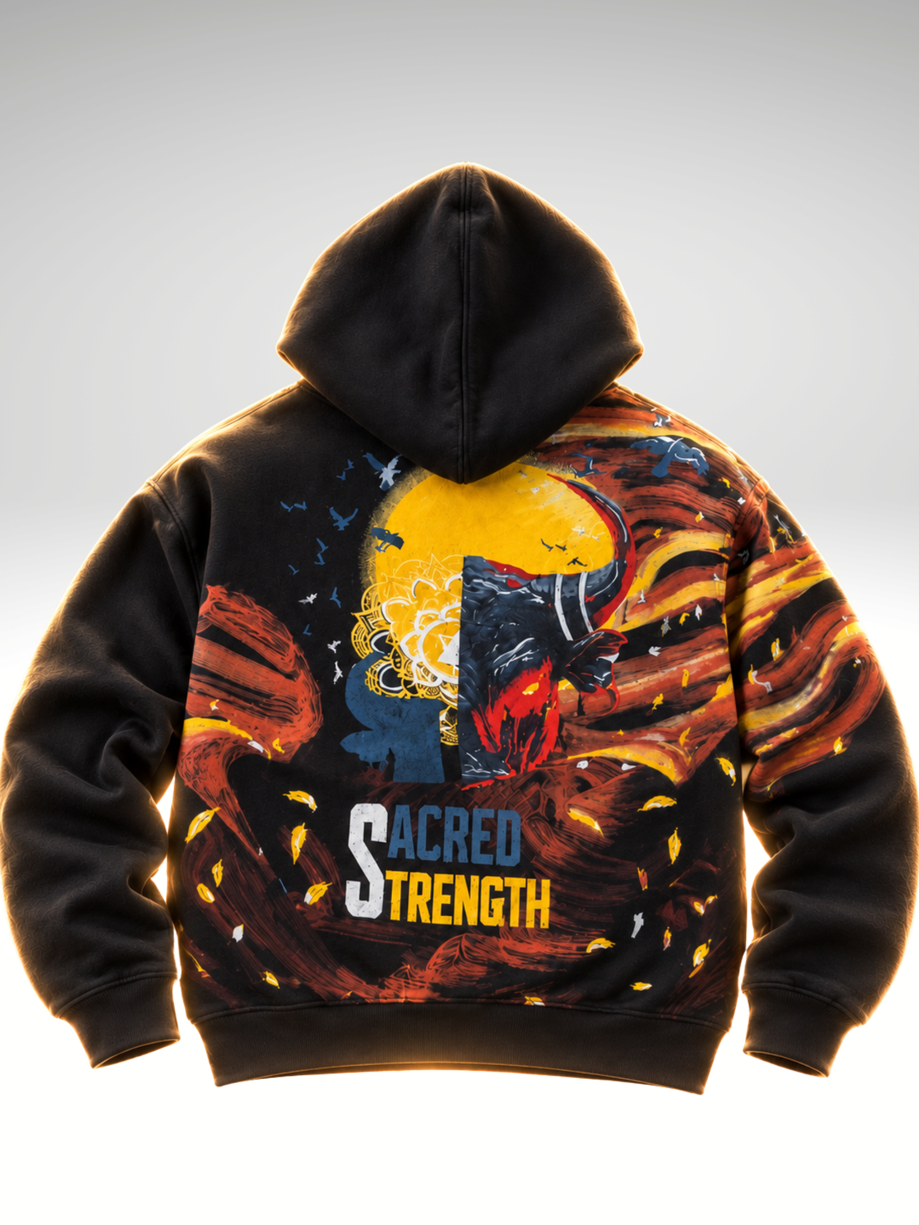 Saahas Handcrafted Hoodie Black - Men