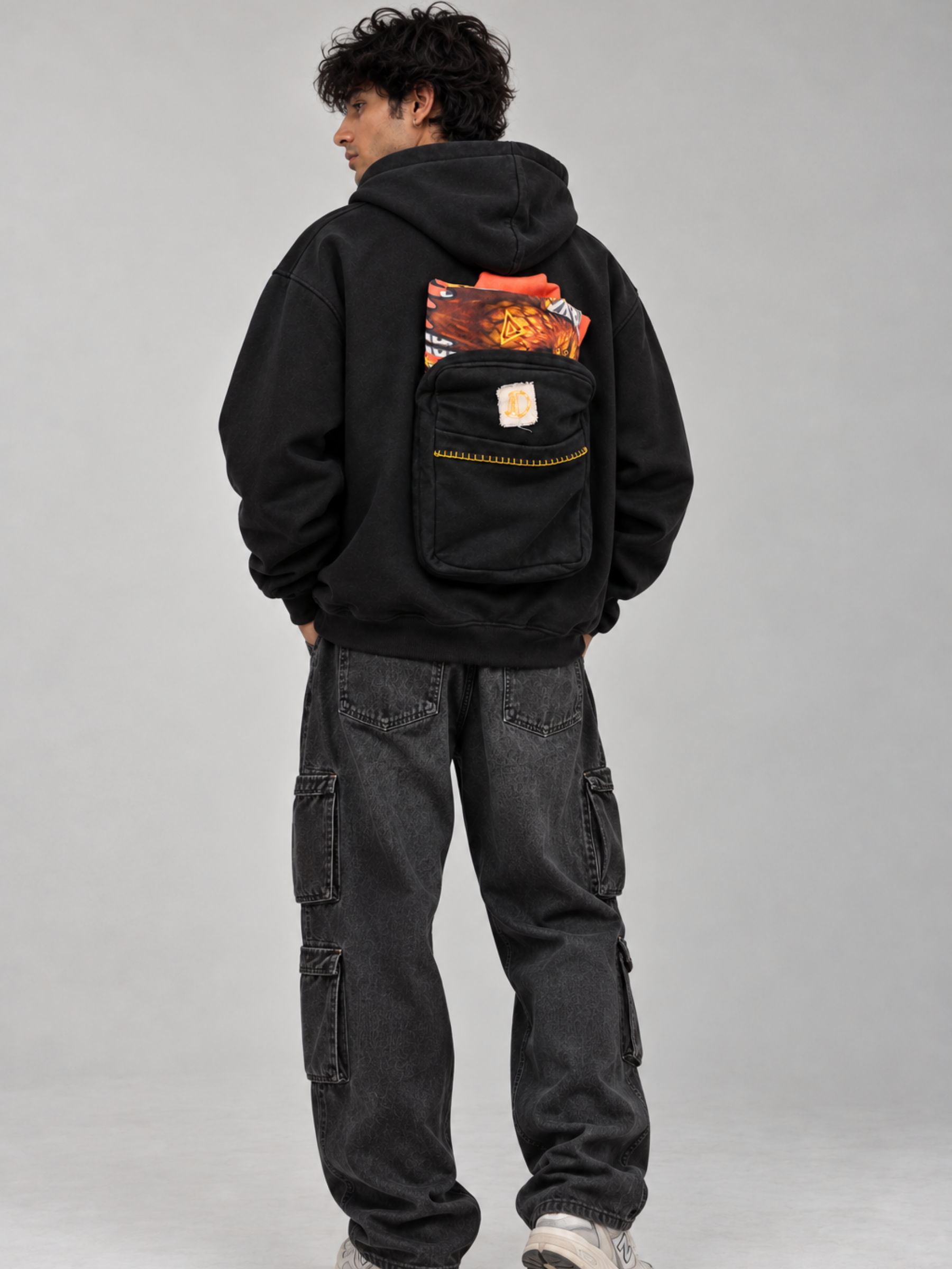 Safarnama Concert BagPack Black hoodie - Men