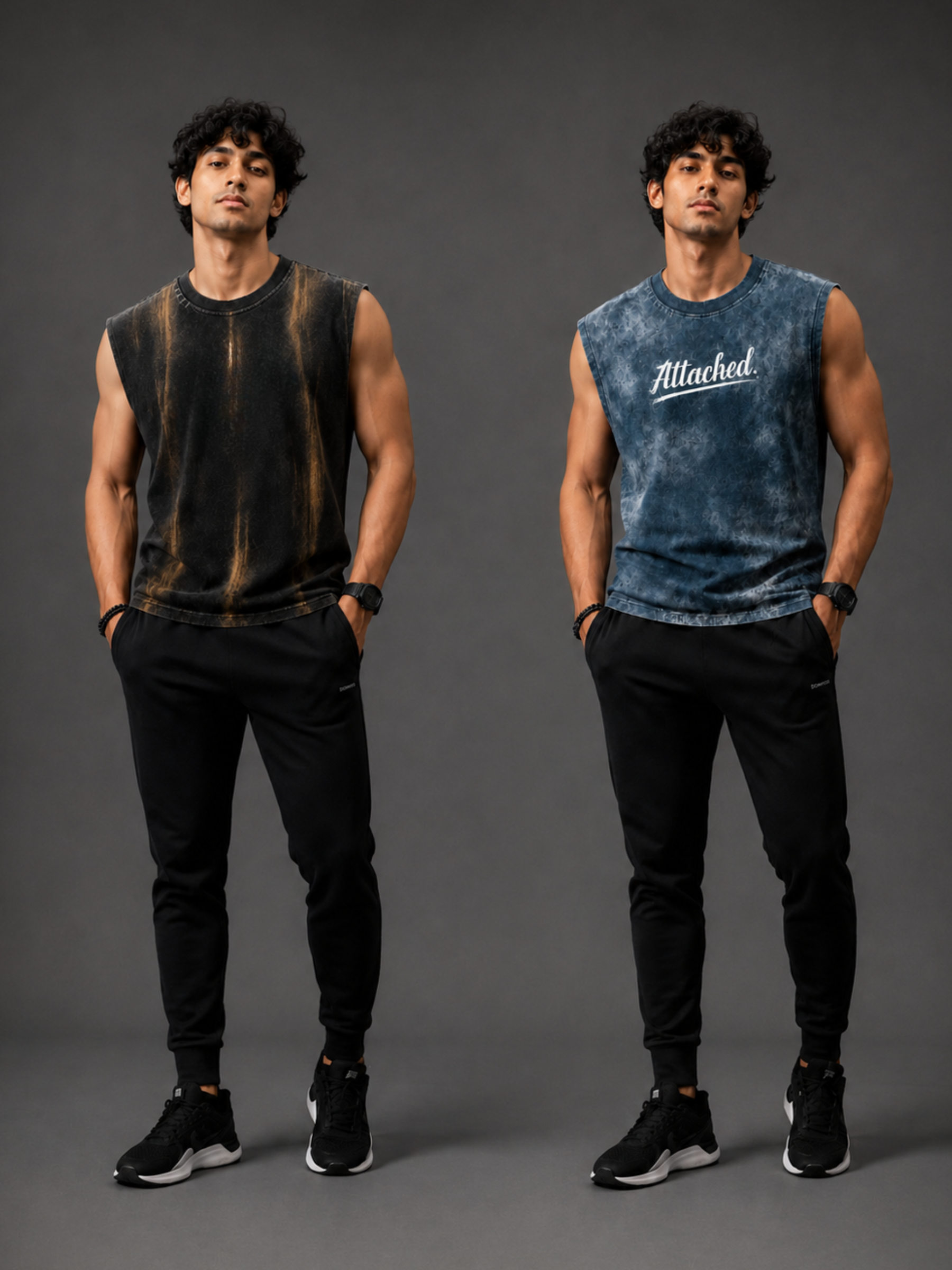 FlexCore Ocean Blue Vest + VeloDrive Sport Vest - Men's Combo