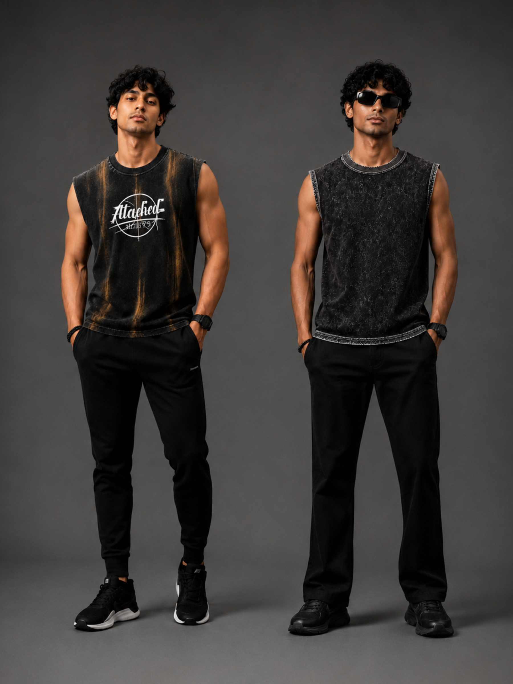 AeroLift Performance Vest + PulseMax Black Athletic Vest - Men's Combo
