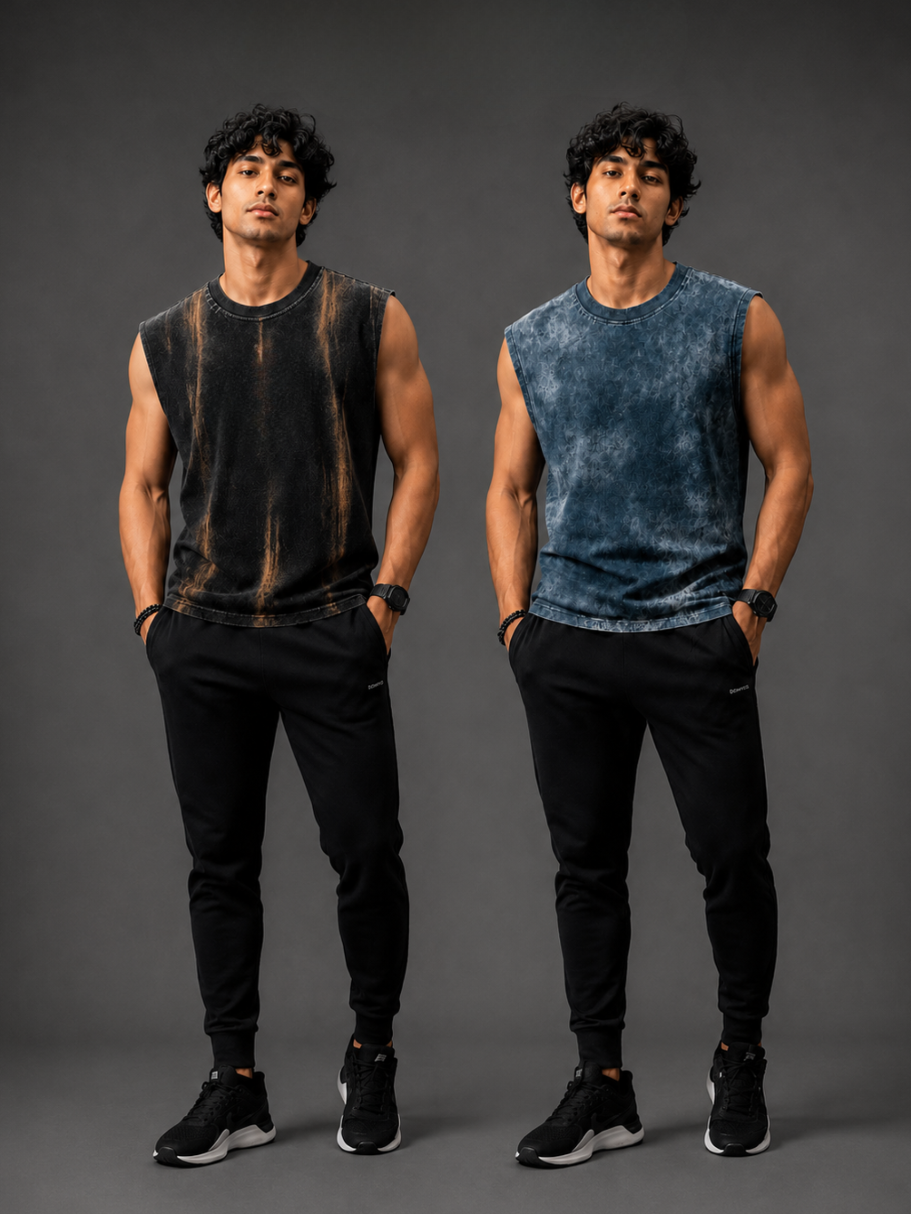 Ocean Blue Sculpt Vest + VeloDrive Sport Vest - Men's Combo