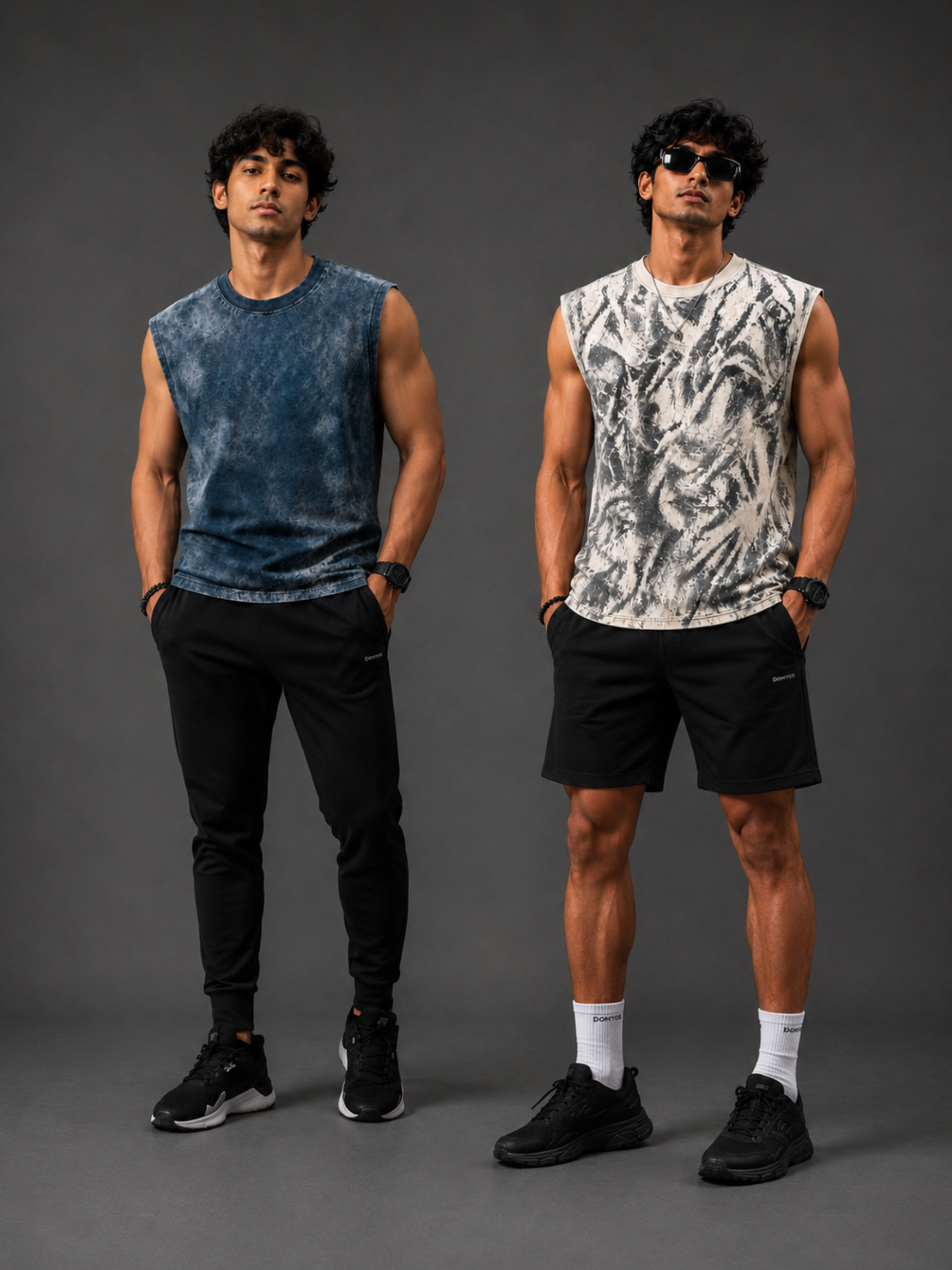 Ocean Blue Sculpt Vest + KineticFlow Mesh Vest - Men's Combo