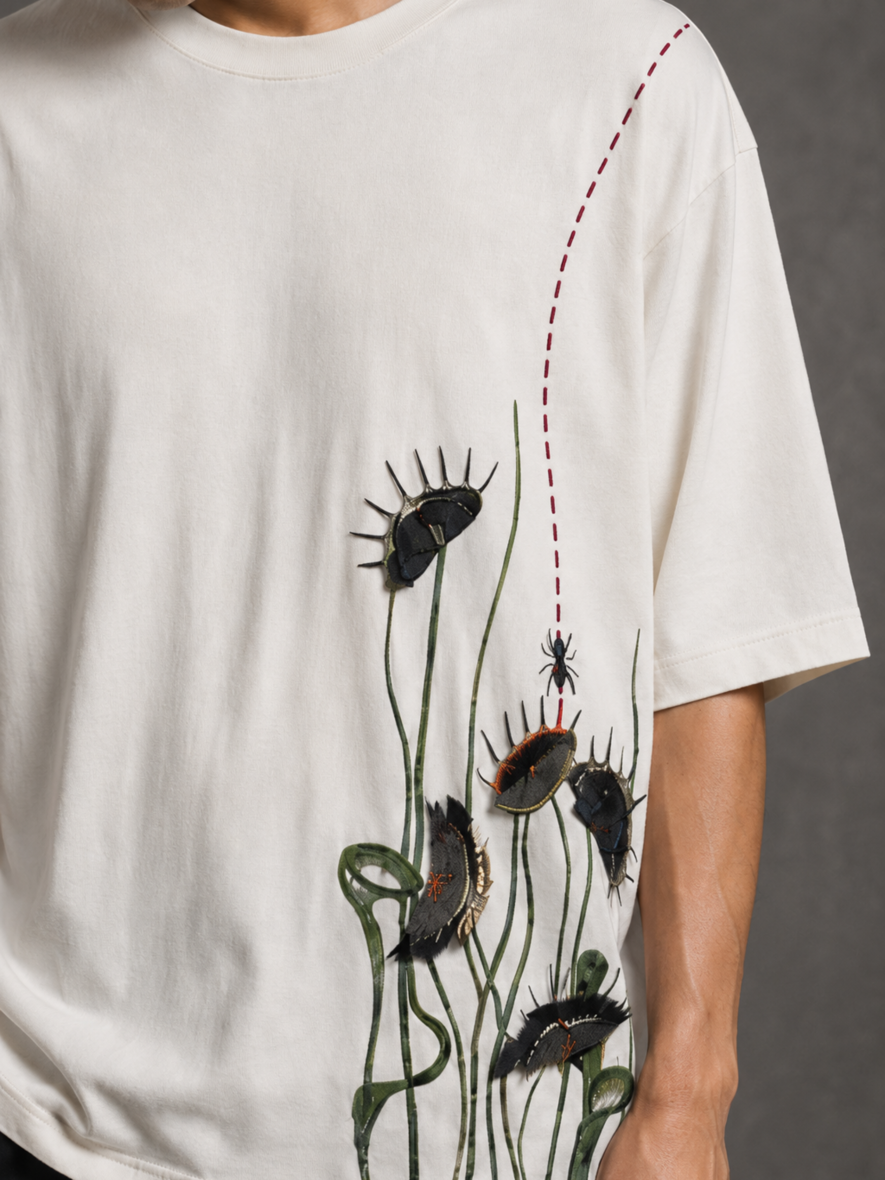FlyTrap Oversized Tee White - Men