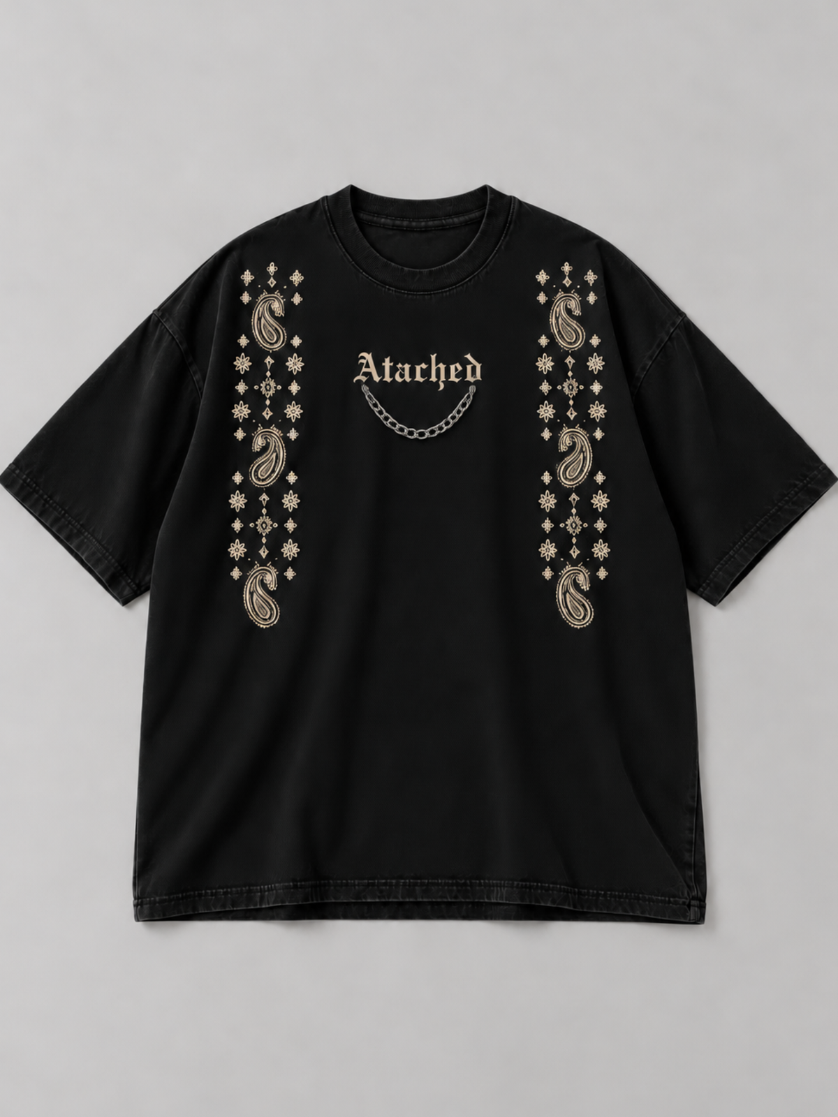Mehfil Oversized Tee Black - Men