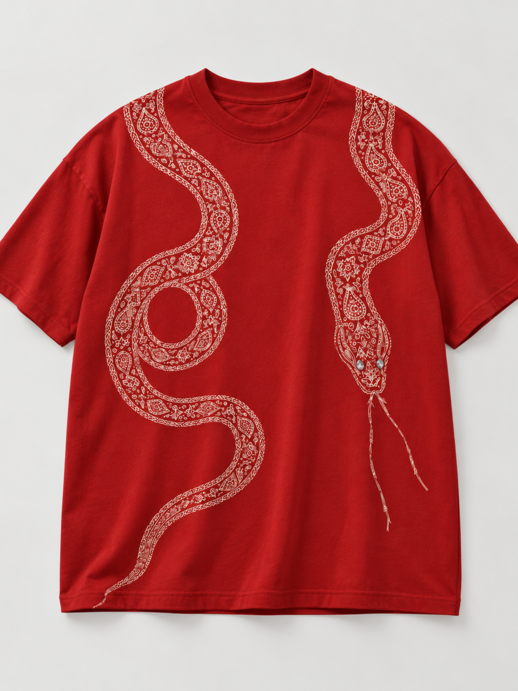 NAGA Oversized Red Tee - Men