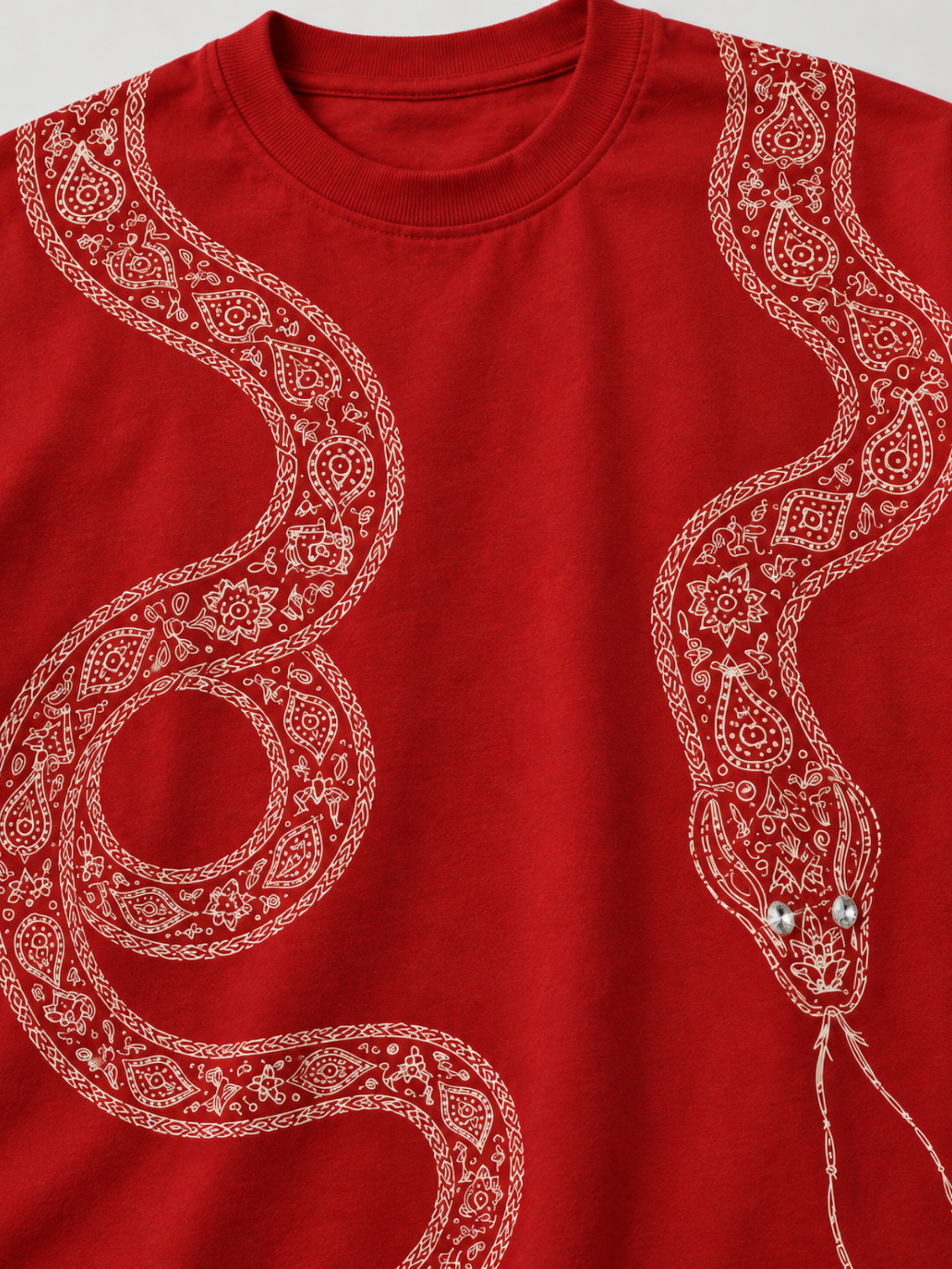 NAGA Oversized Red Tee - Women