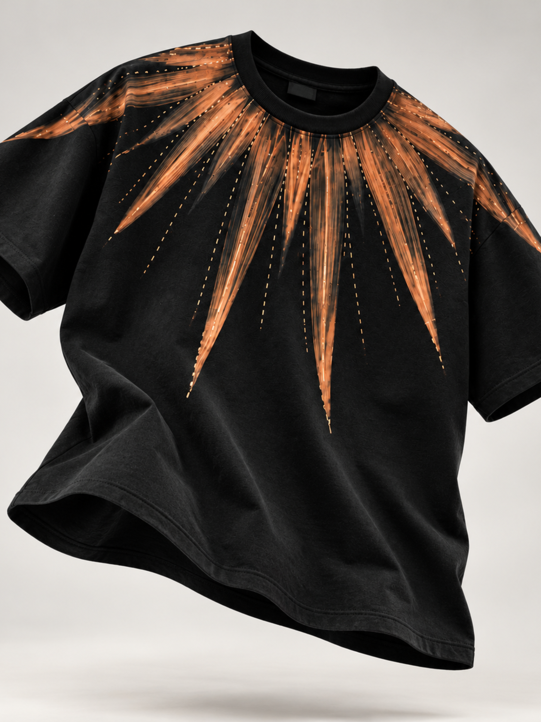 Inferno Bloom Oversized Tee - Men