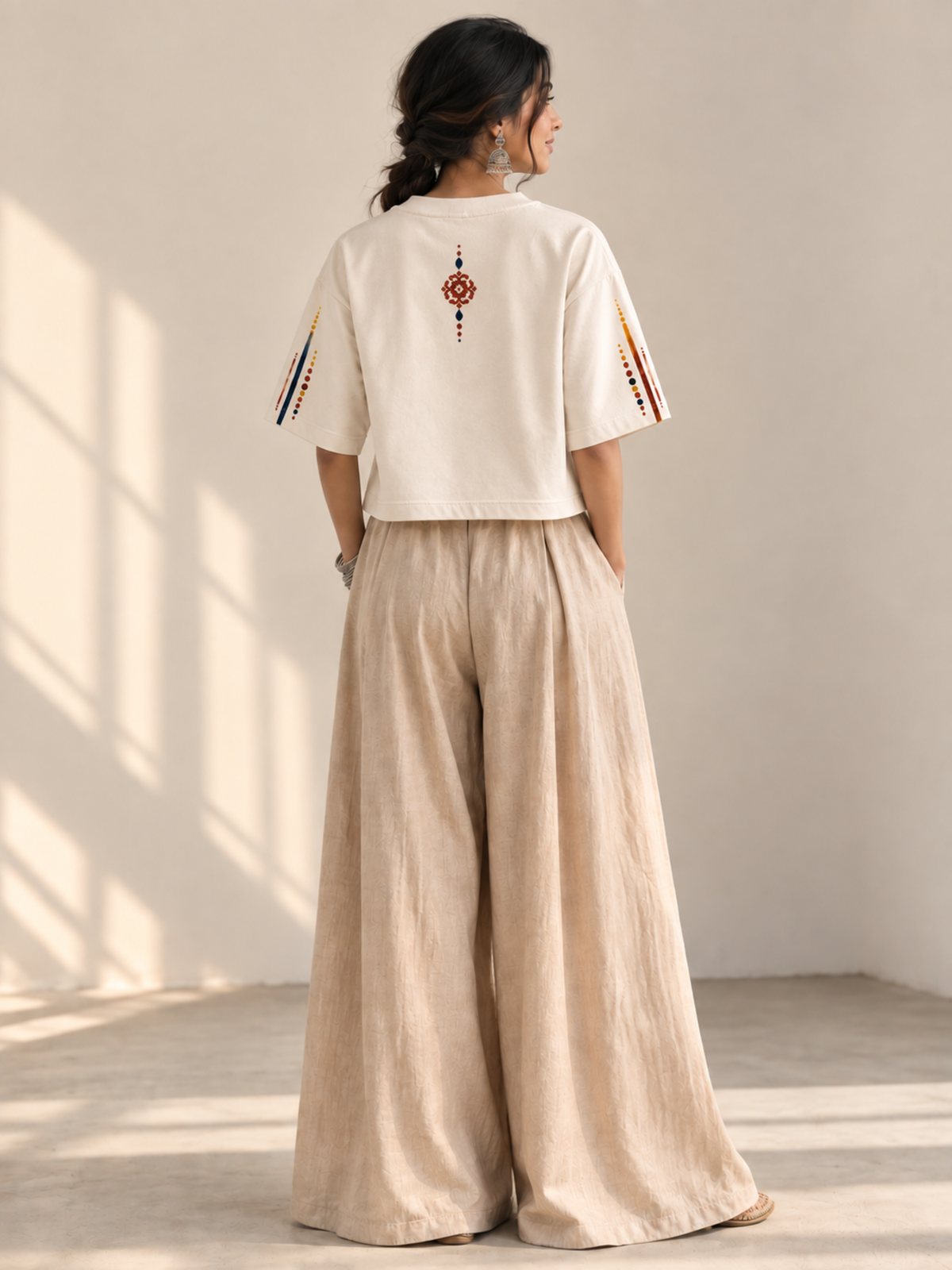 Rang Oversized Tee+CropTop- Couple Combo