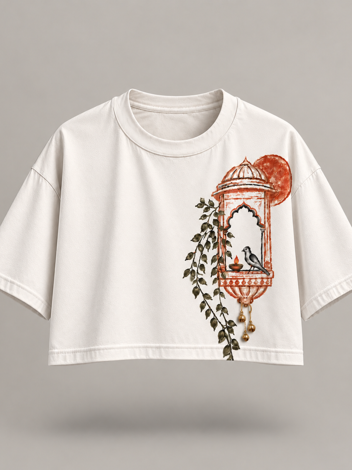 Angan Oversized Tee+CropTop-Couple Combo