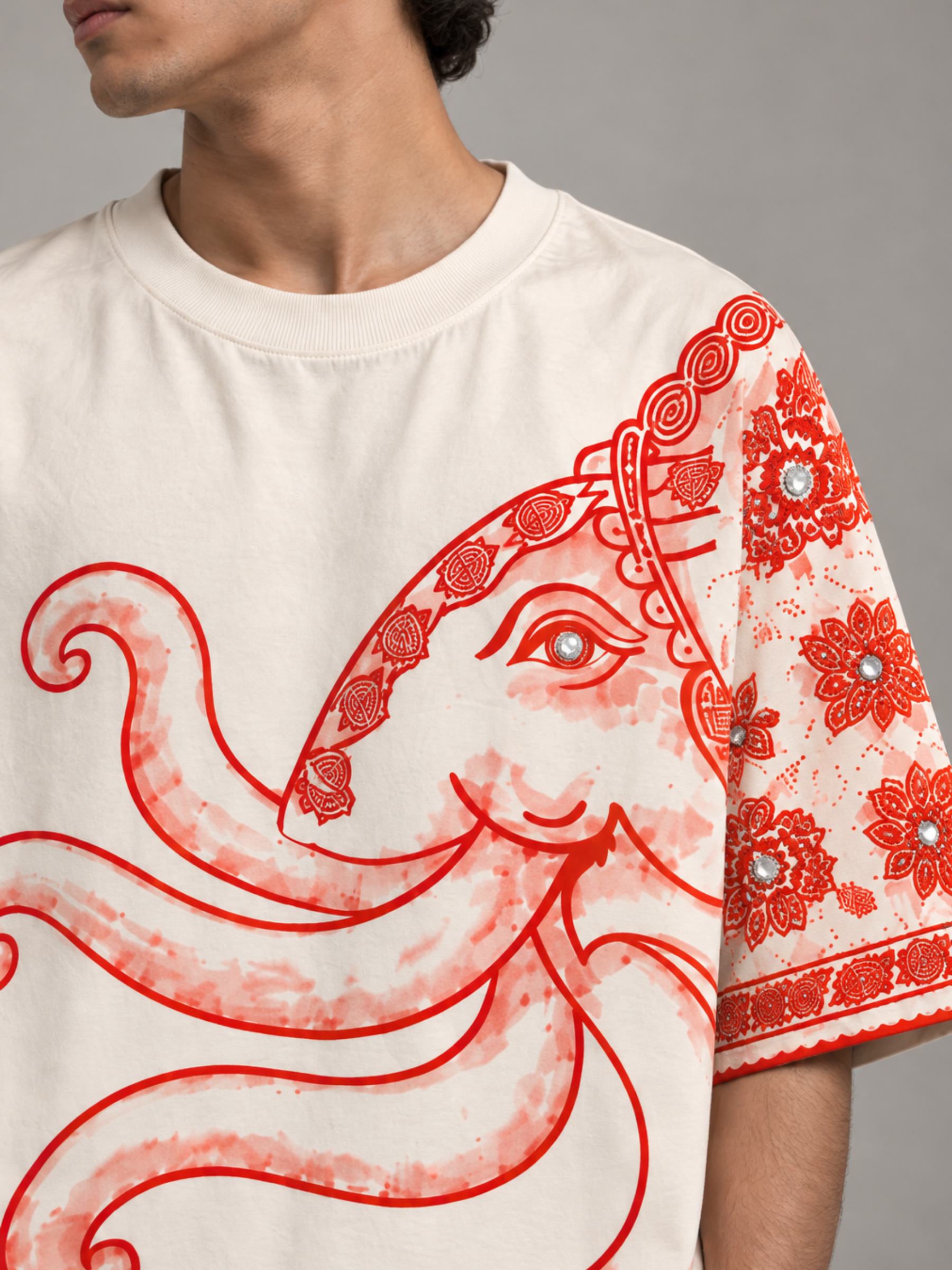Shubh Labh Oversized Tee - Men