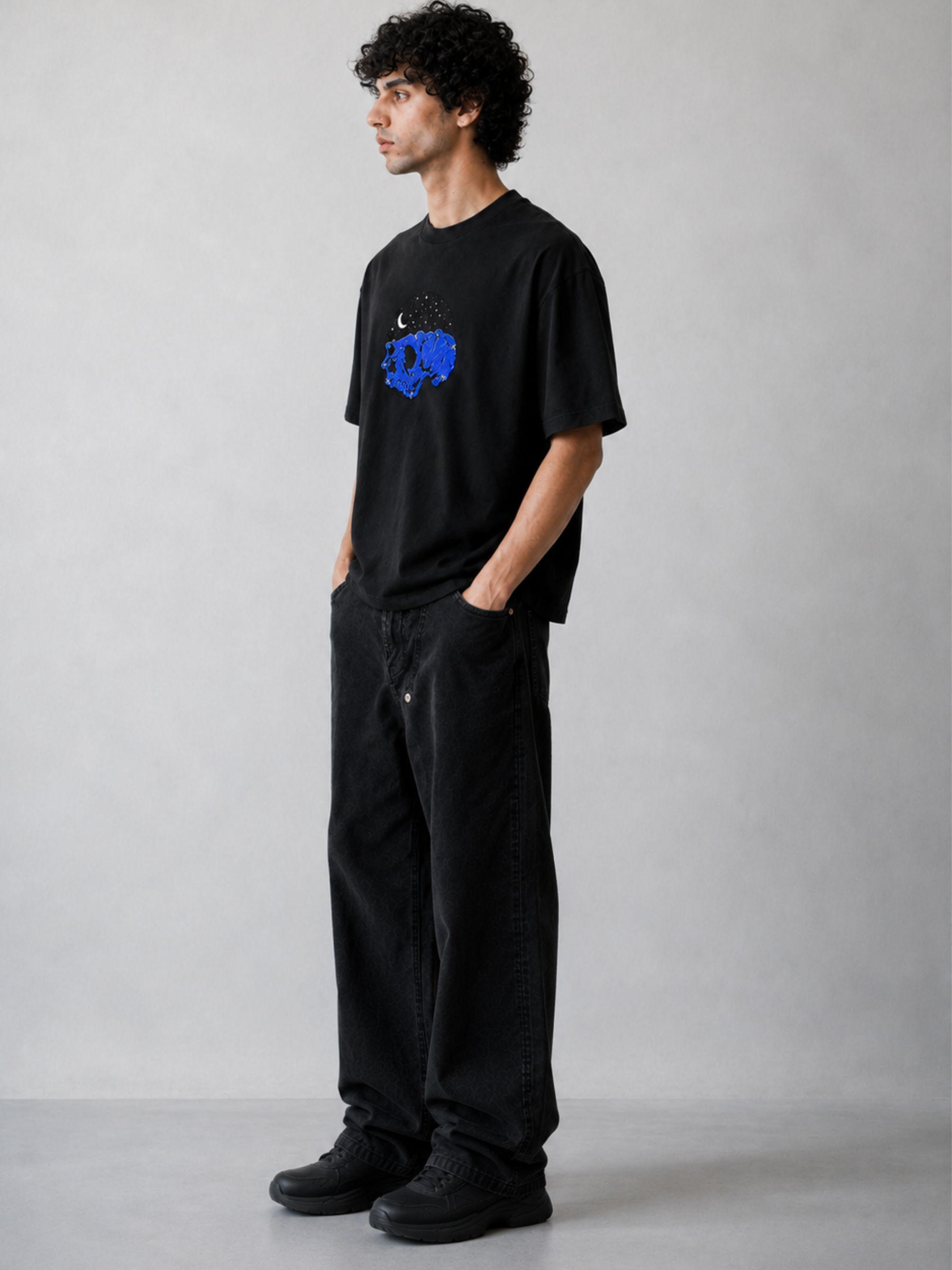Roopkund Skull Oversized Tee - Men