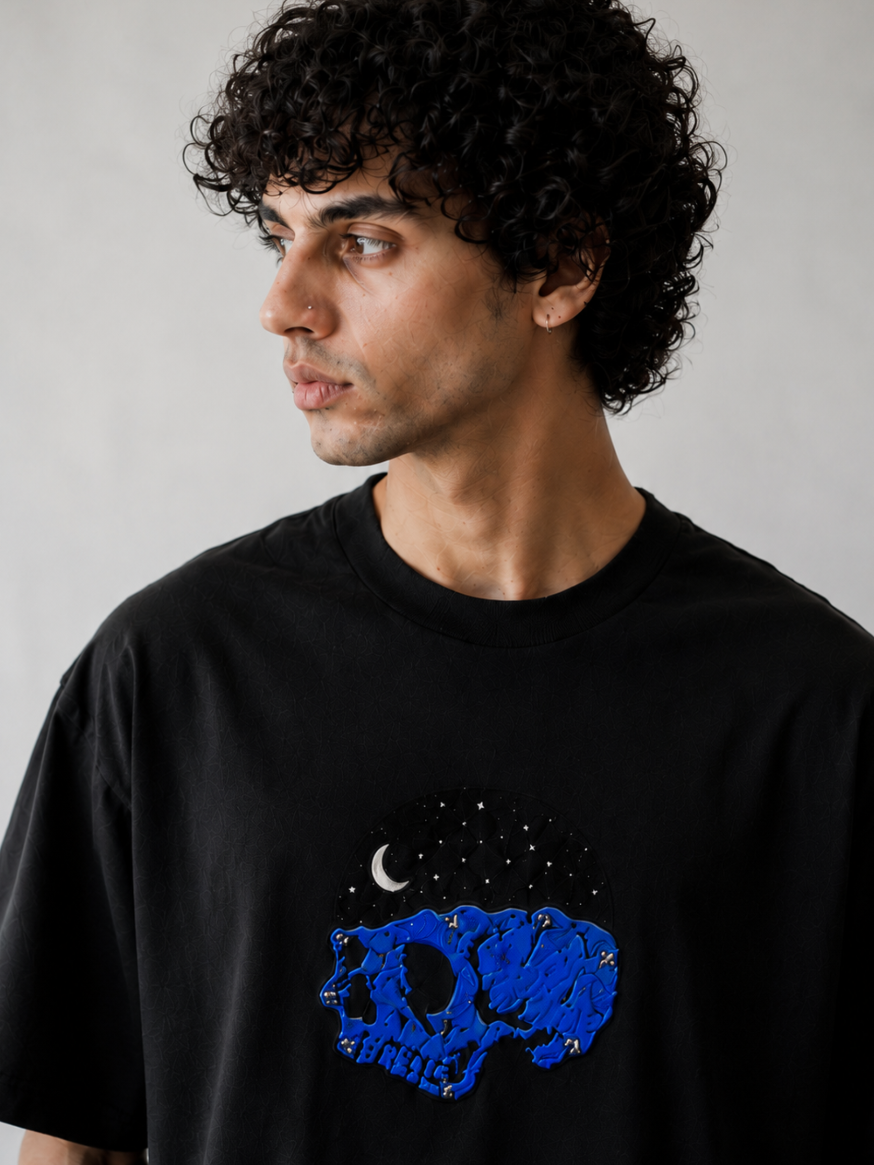 Roopkund Skull Oversized Tee - Men